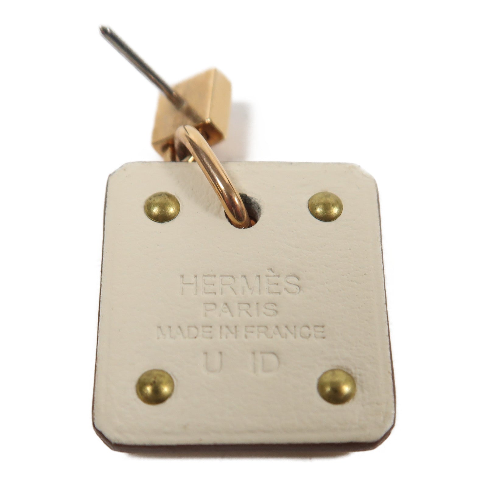 HERMES 【激減優惠】金屬Earrings耳環金色/米色