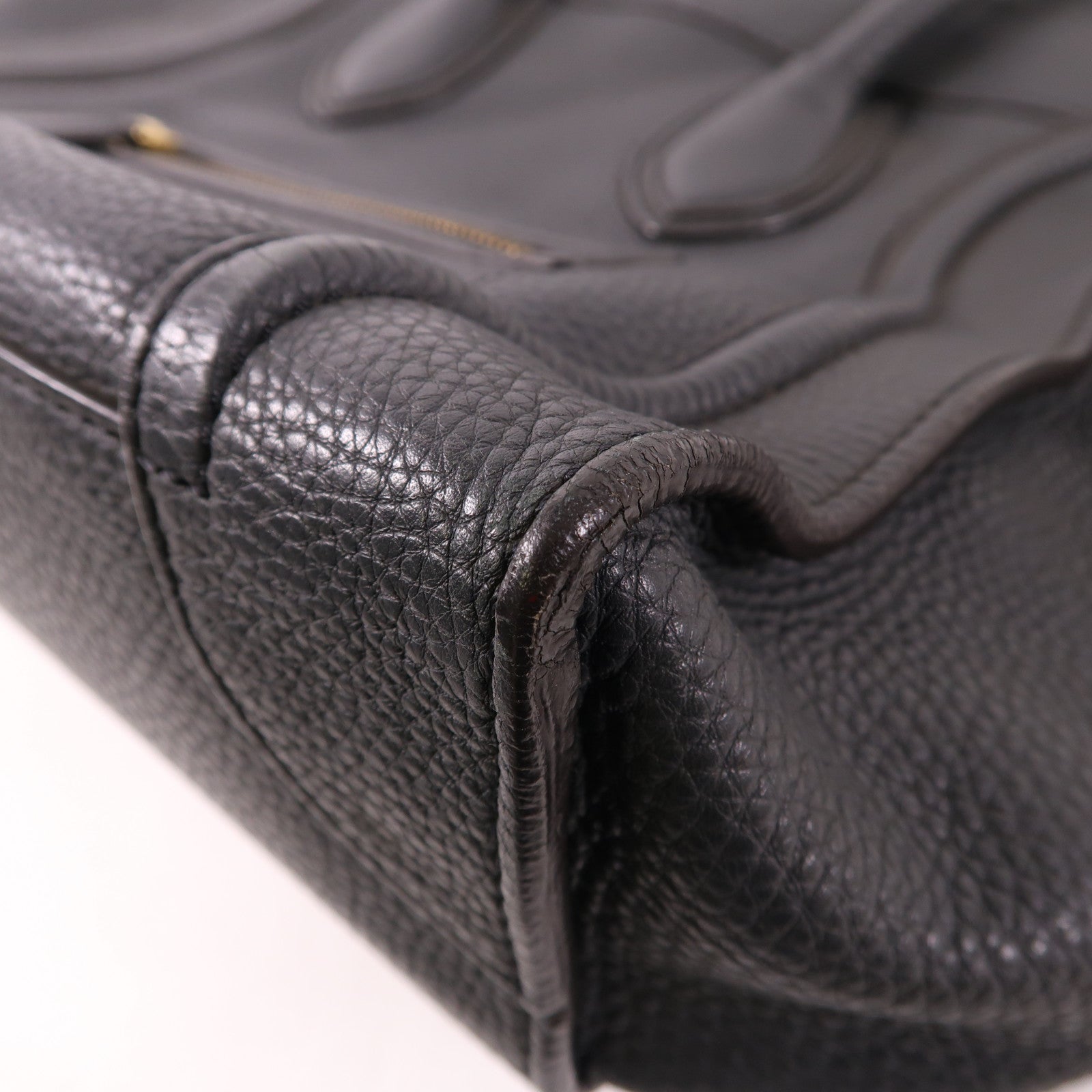 CELINE 牛皮皮革Mini Luggage金扣手挽袋