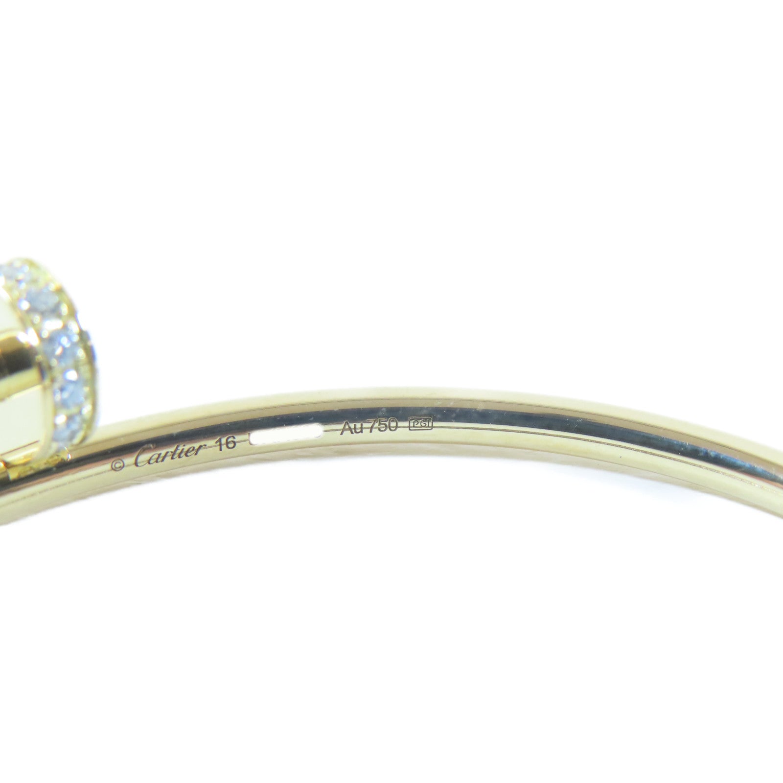 CARTIER 18K玫瑰金Juste Un Clou手鐲Cartier#16/15.5cm