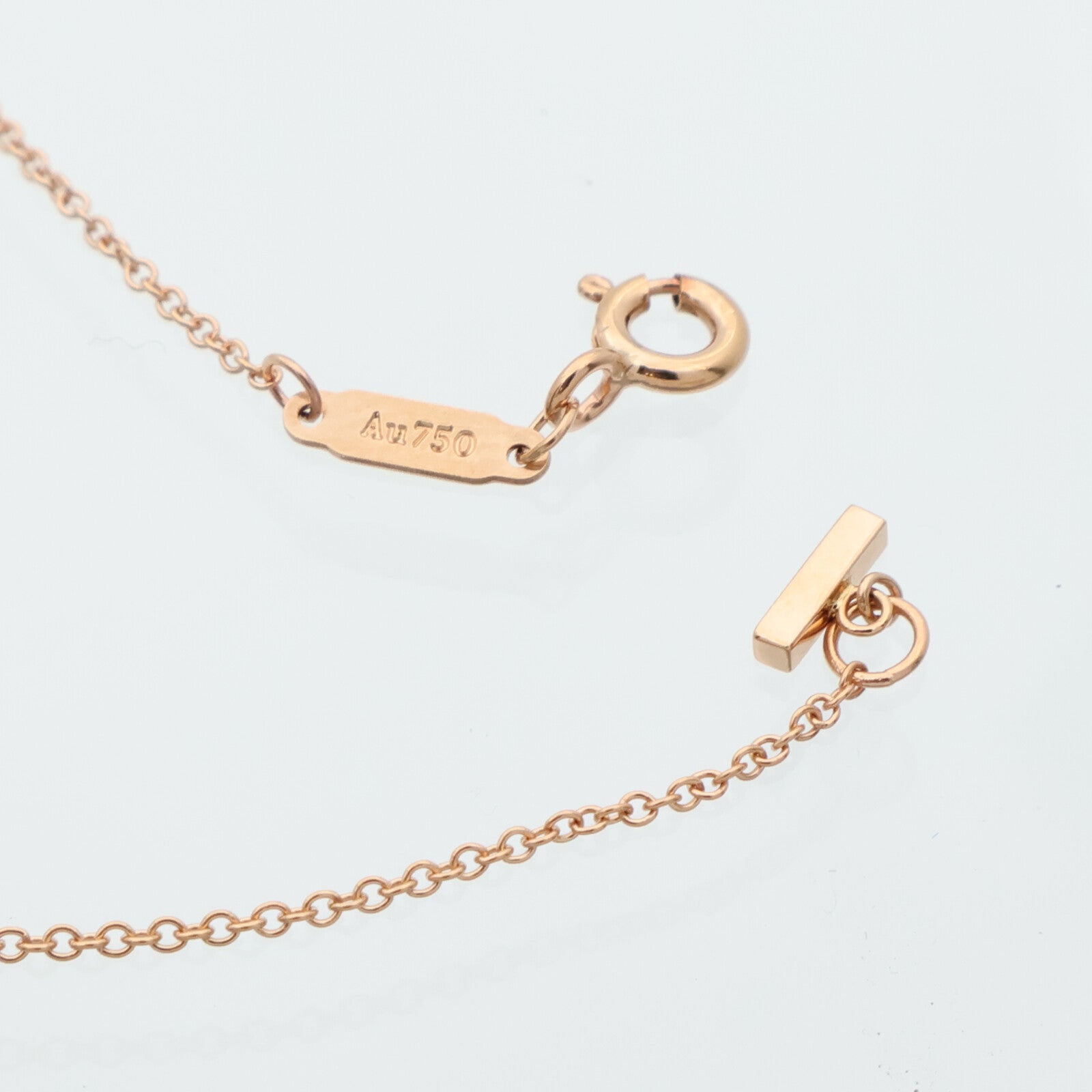 TIFFANY＆CO 18K玫瑰金T-Smile Necklace項鍊