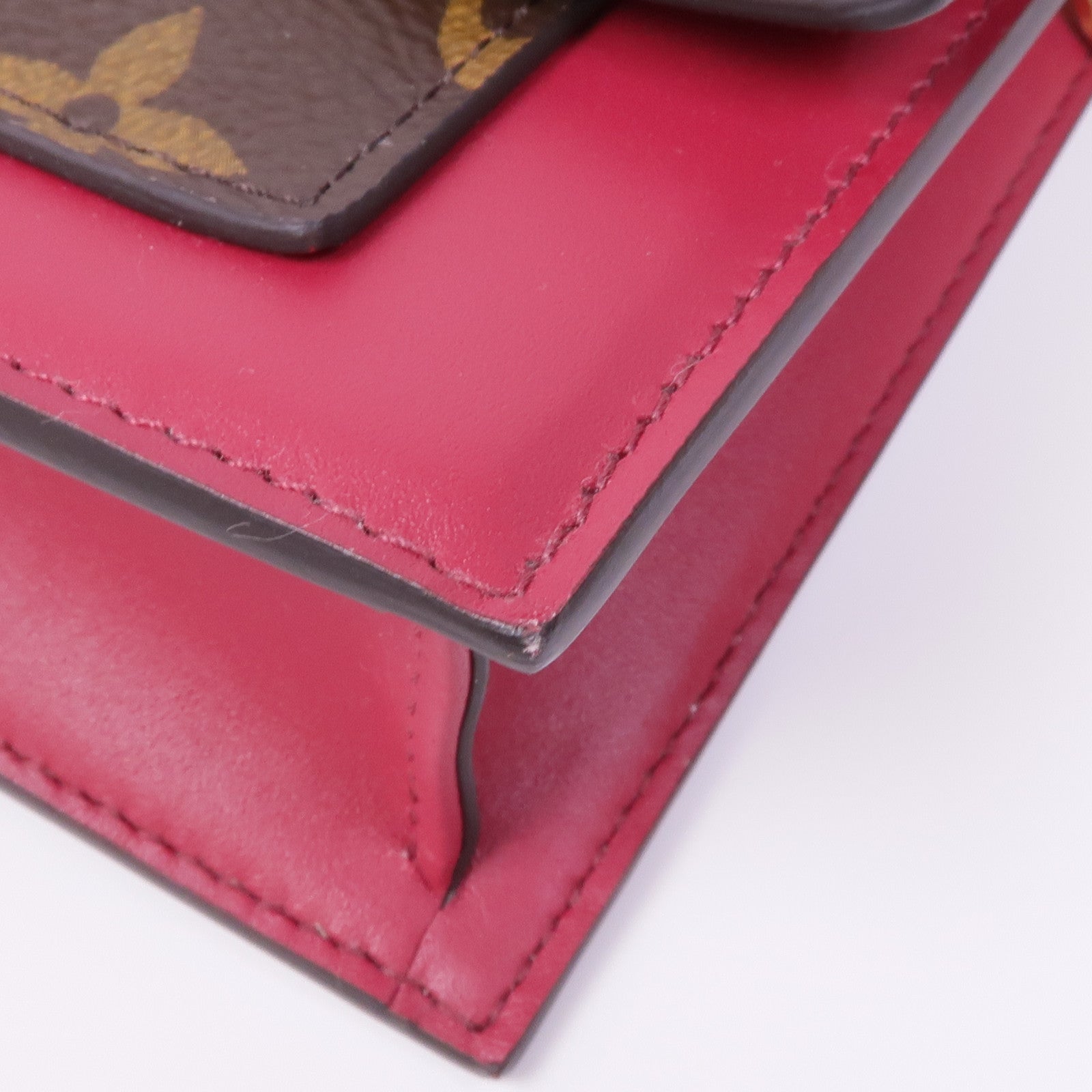 LOUIS VUITTON Monogram Flore金扣鏈帶肩背袋