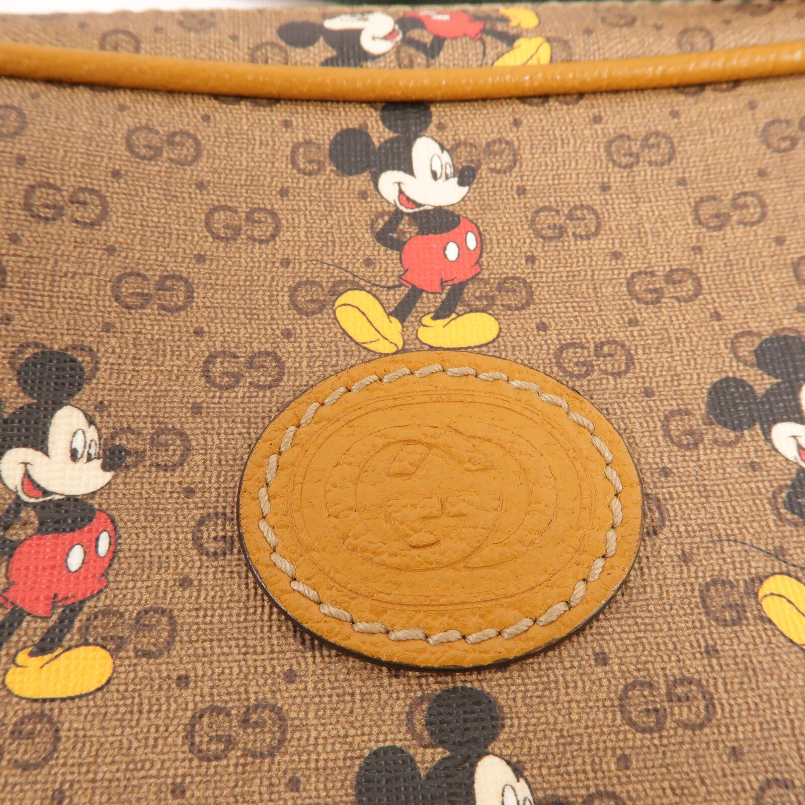 GUCCI 塗層帆布Disney Collab Mini GG Supreme腰包