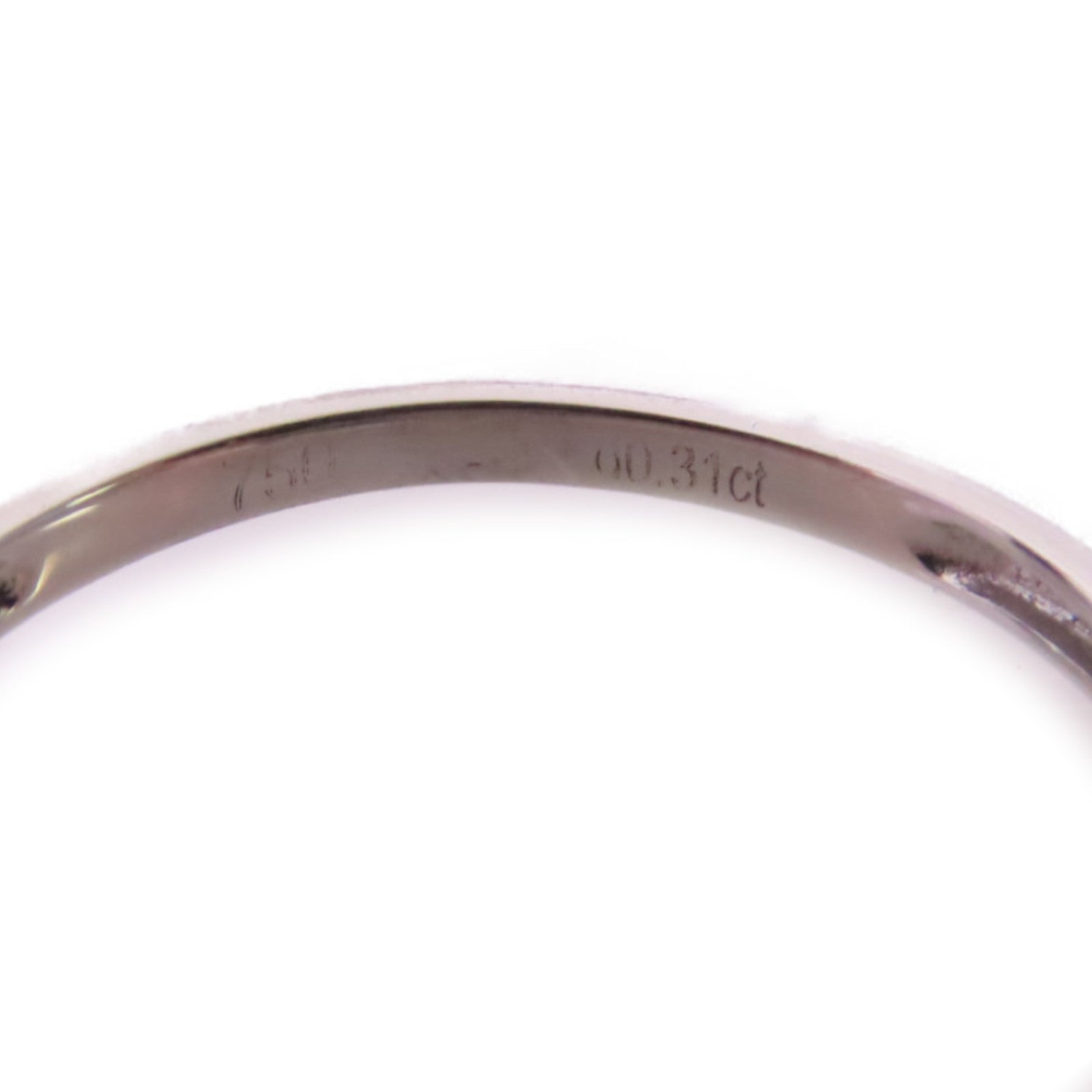 JEWELRY 18K白金/0.31ct鑽石Diamond Ring戒指US#7.25