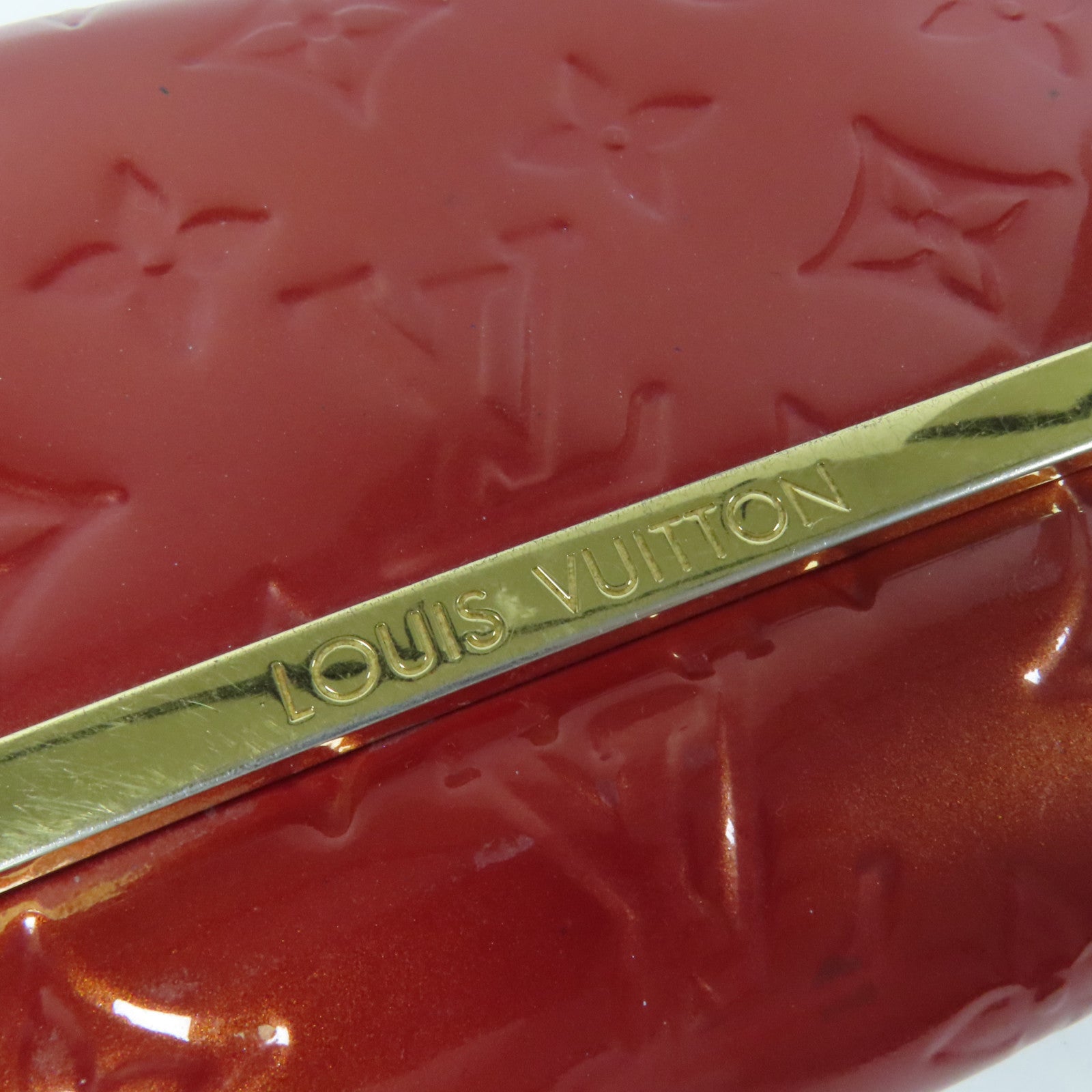 LOUIS VUITTON Monogram Vernis Rossmore MM金扣肩背袋