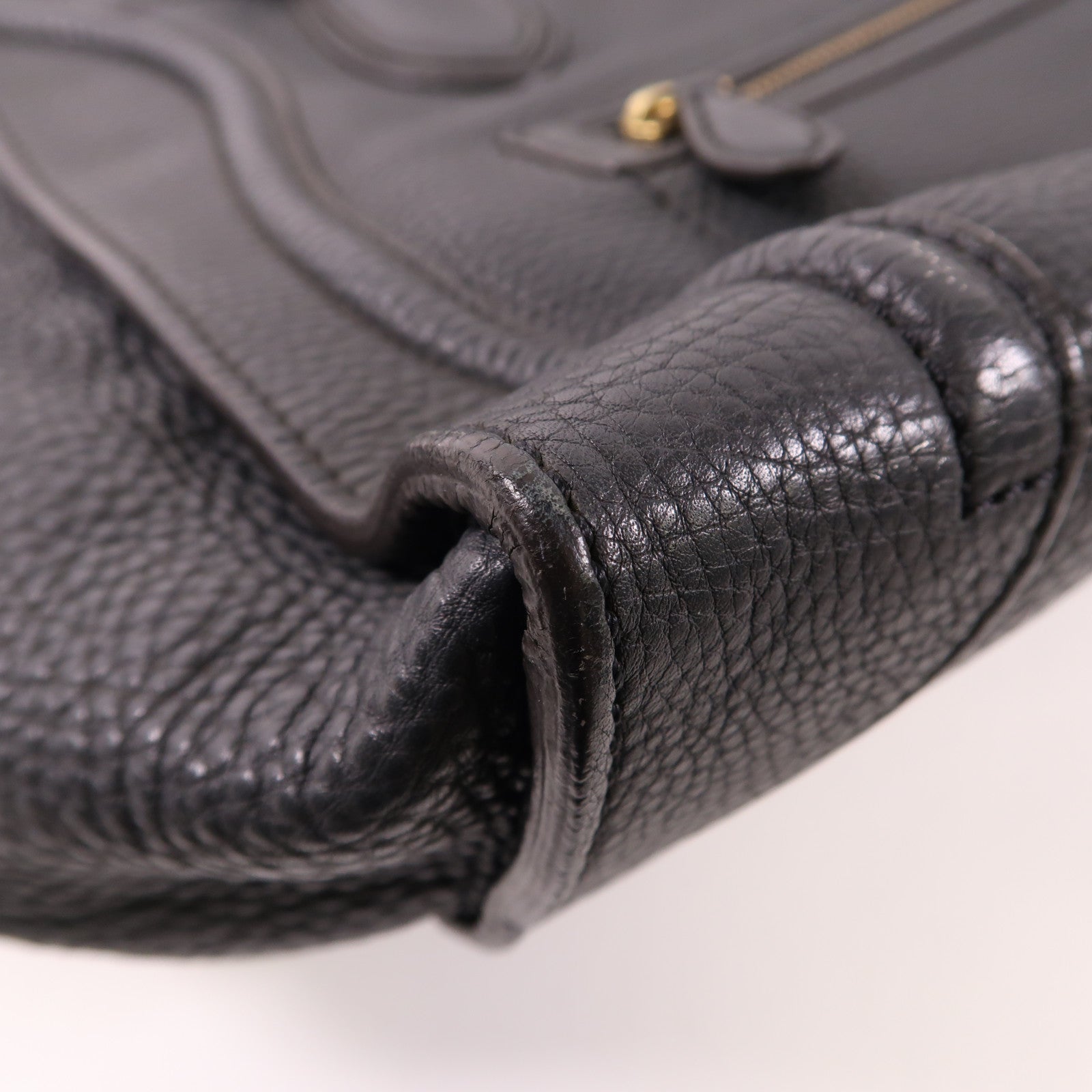 CELINE 牛皮皮革Mini Luggage金扣手挽袋