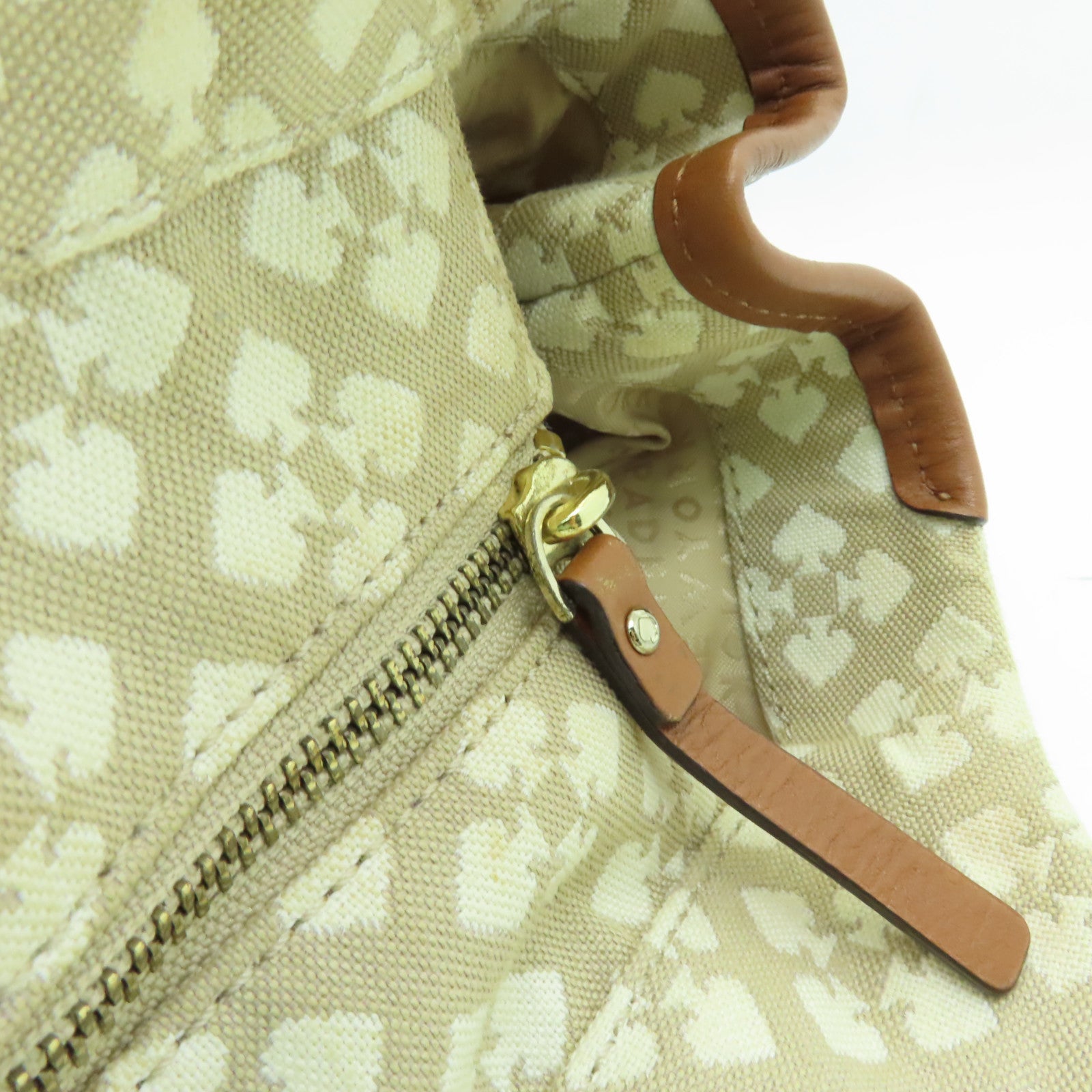 Kate Spade 【激減優惠】帆布Shoulder Bag金扣肩背袋啡色