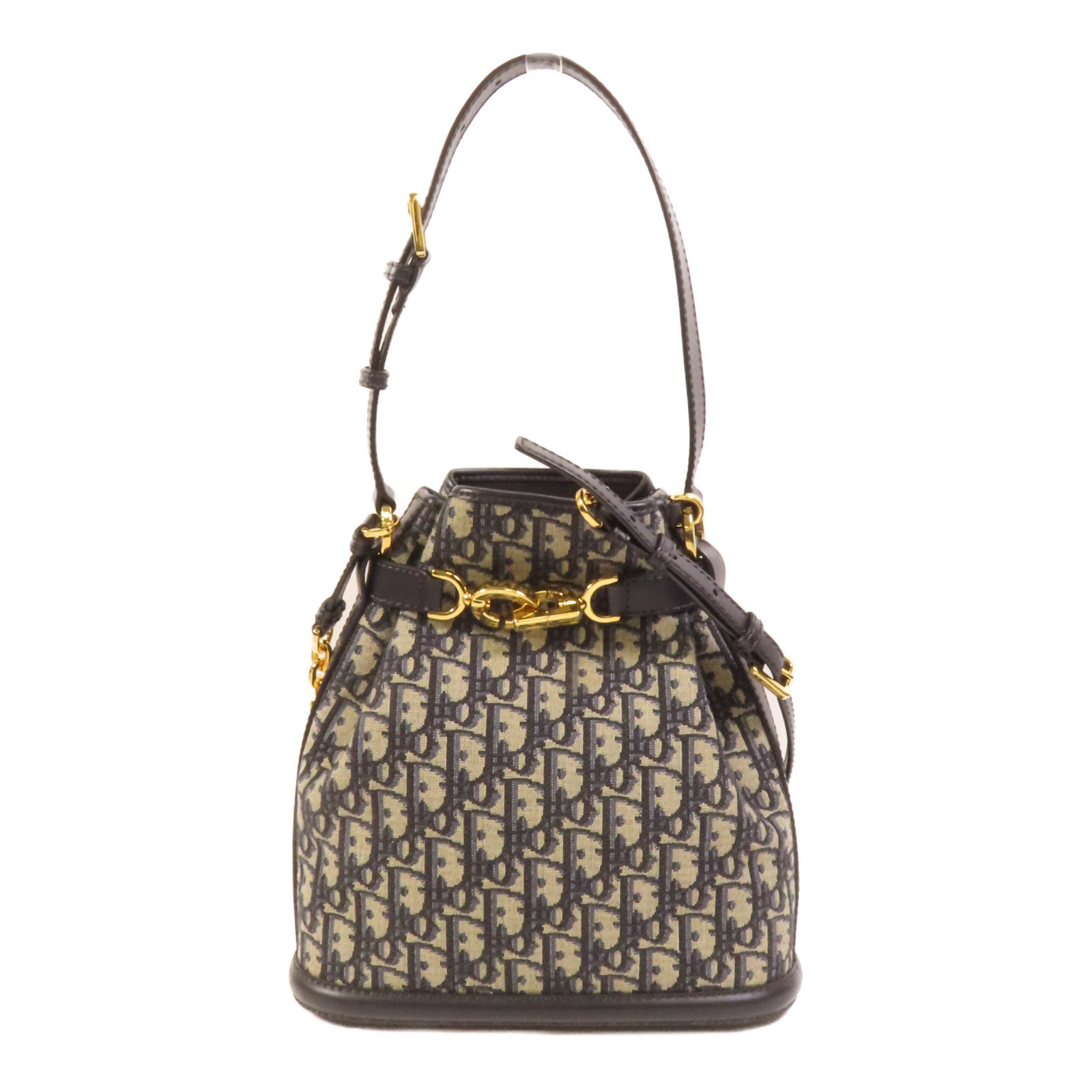 Dior 帆布C'est Dior Bag金扣手挽肩背兩用袋