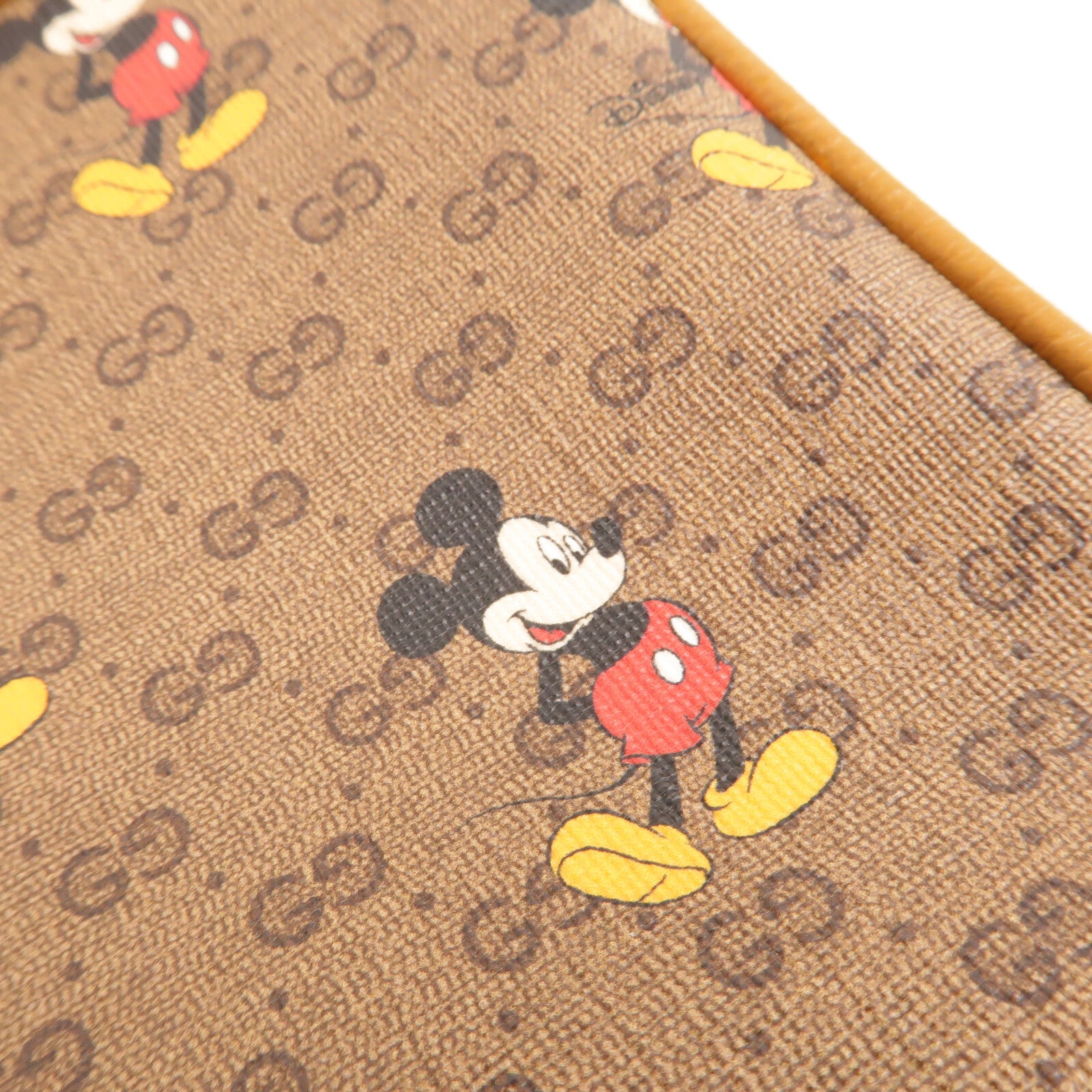 GUCCI 塗層帆布Disney Collab Mini GG Supreme腰包