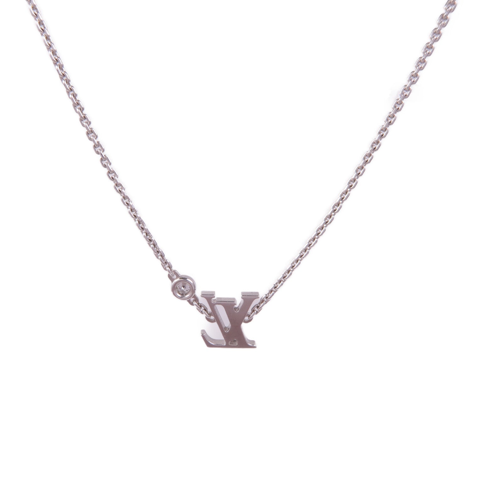 LOUIS VUITTON 18K白金Diamond Necklace鑽石項鍊