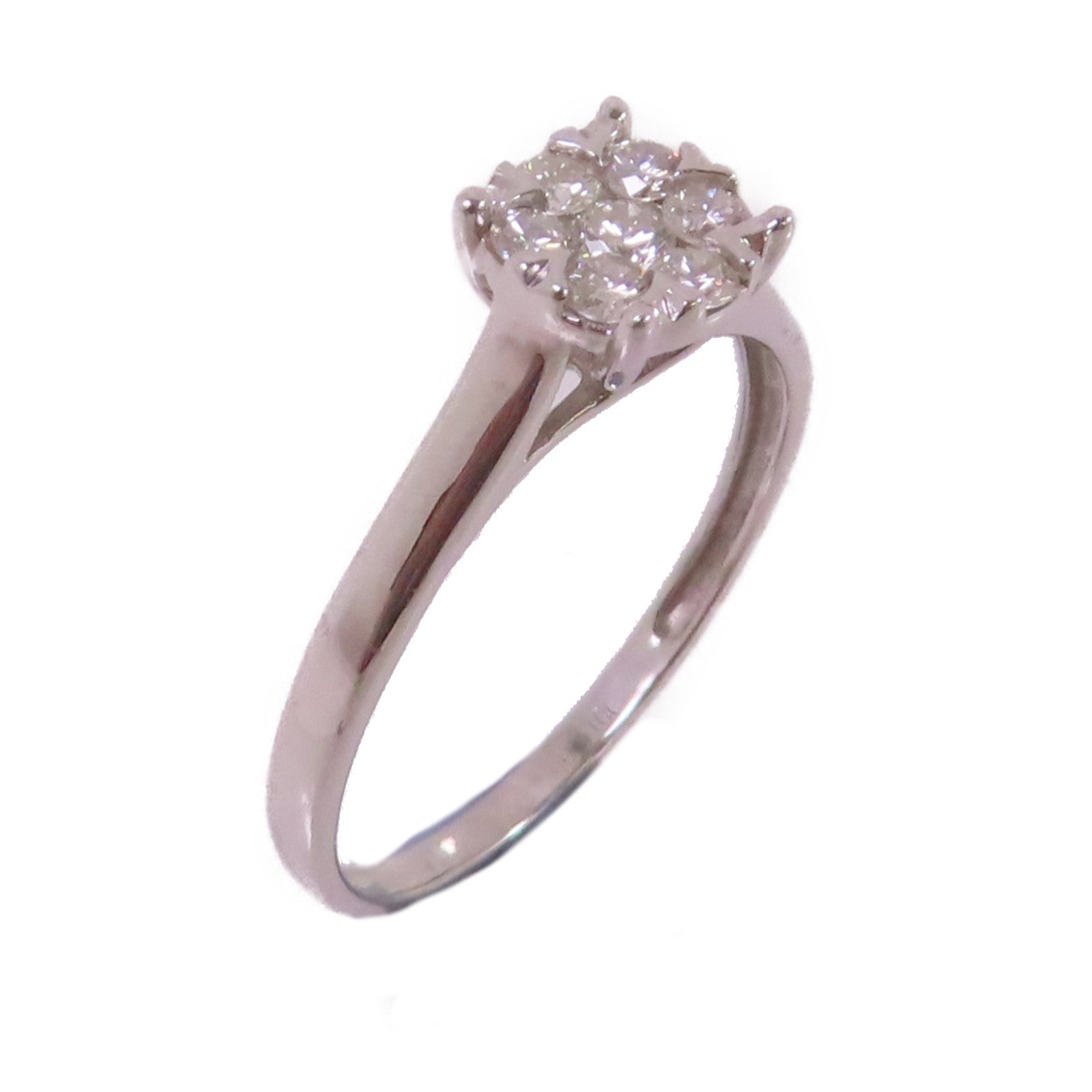 JEWELRY 18K白金/0.31ct鑽石Diamond Ring戒指US#7.25
