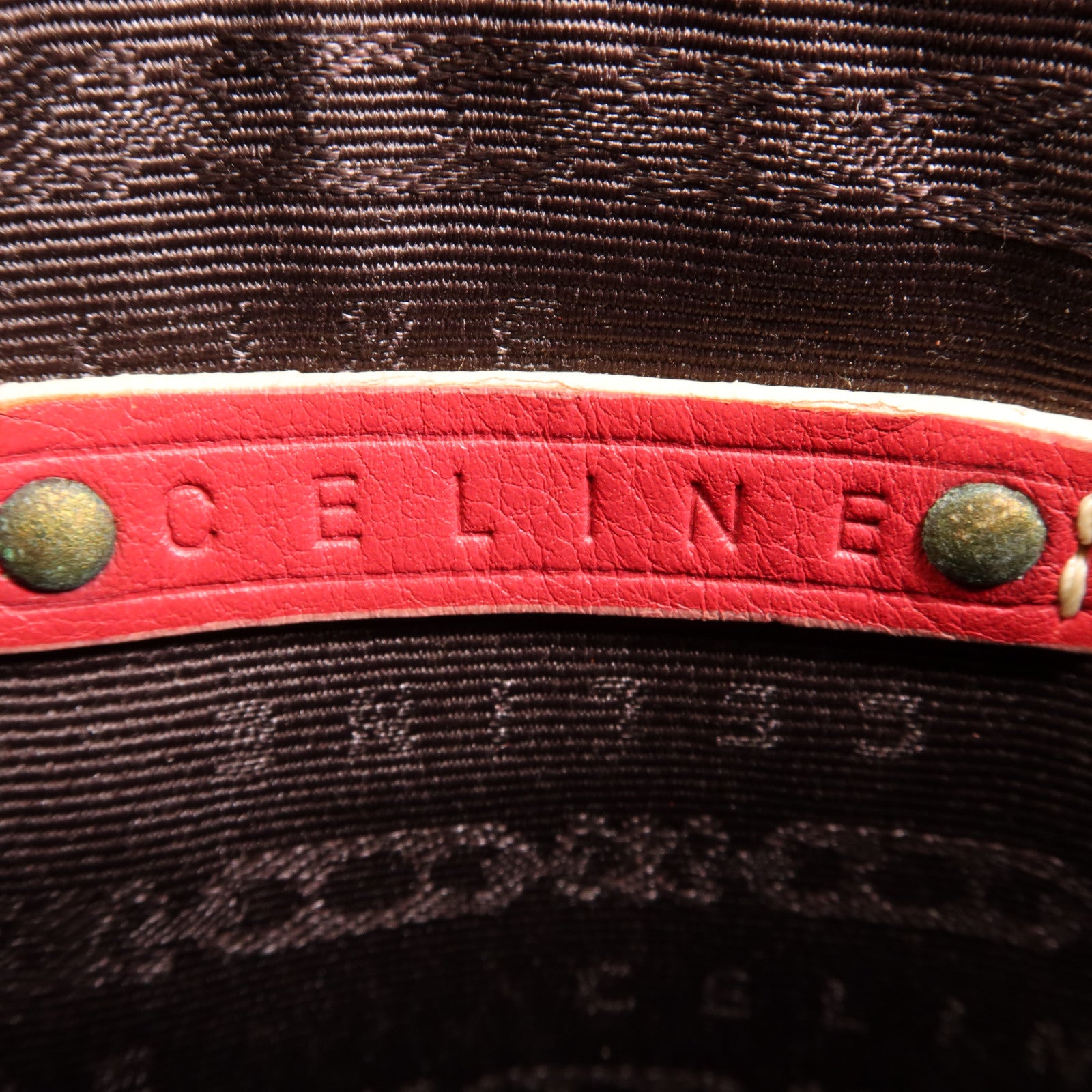 CELINE 帆布Shoulder Bag金扣肩背袋