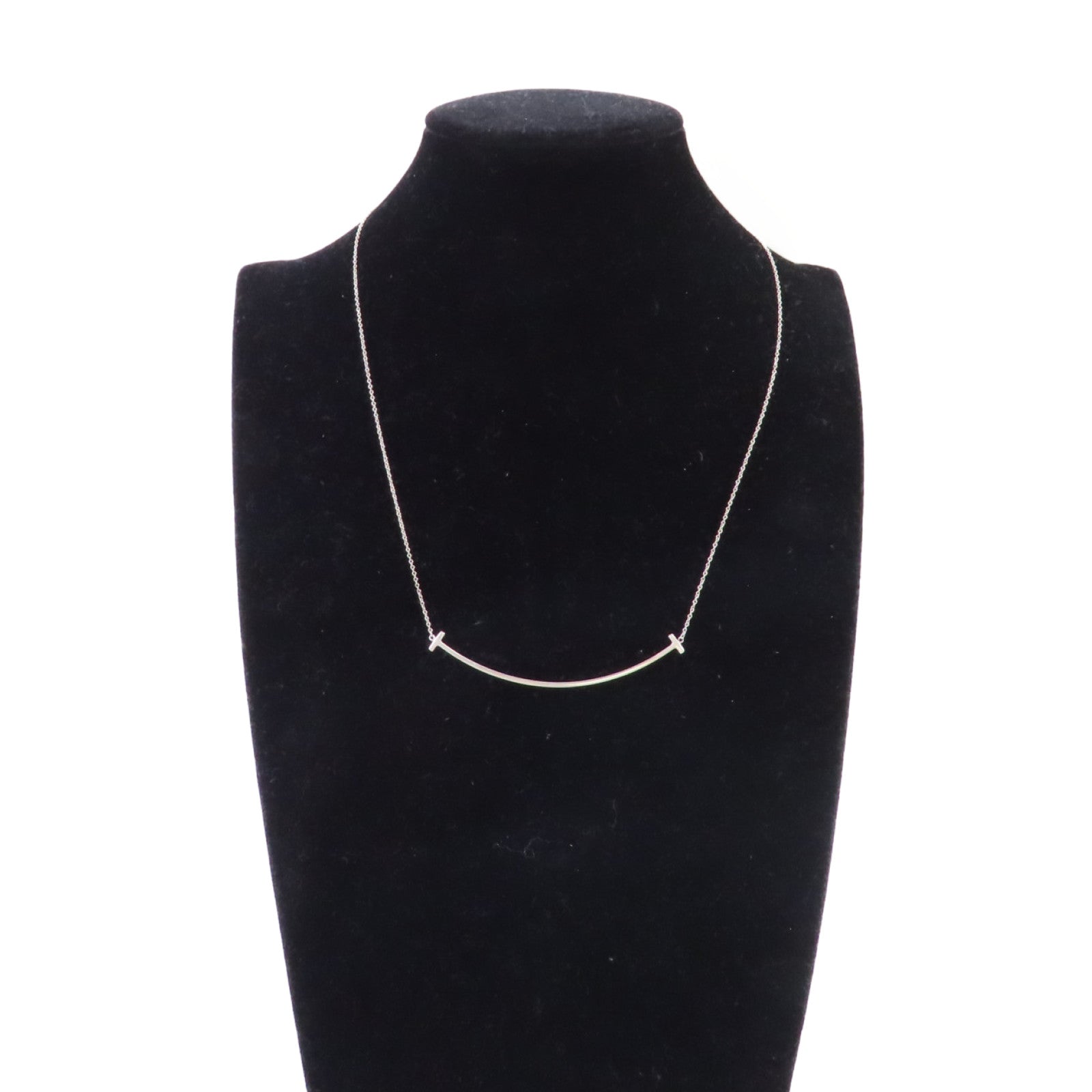TIFFANY＆CO 925純銀T-Smile Necklace項鏈