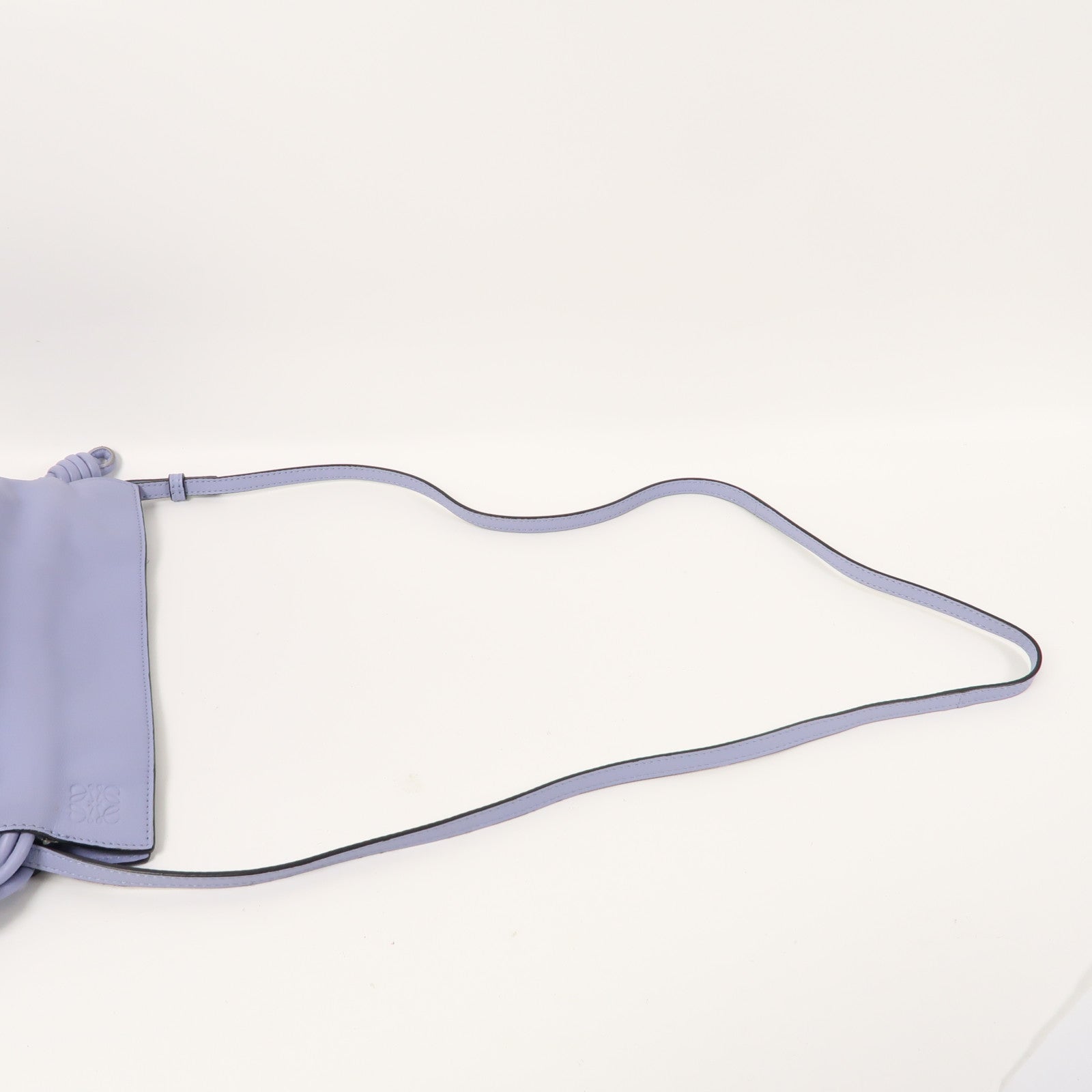 LOEWE 牛皮皮革Mini Flamenco金扣肩背袋藍色