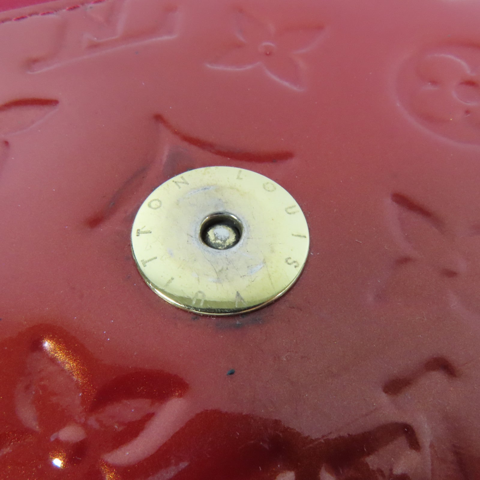 LOUIS VUITTON Monogram Vernis Rossmore MM金扣肩背袋