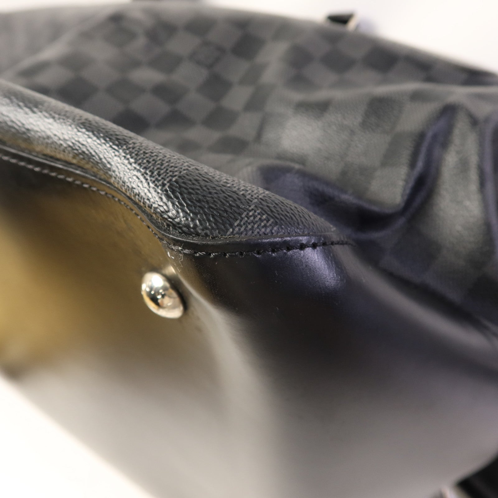 LOUIS VUITTON Damier Graphite Neo Greenwich銀扣手挽肩背兩用袋