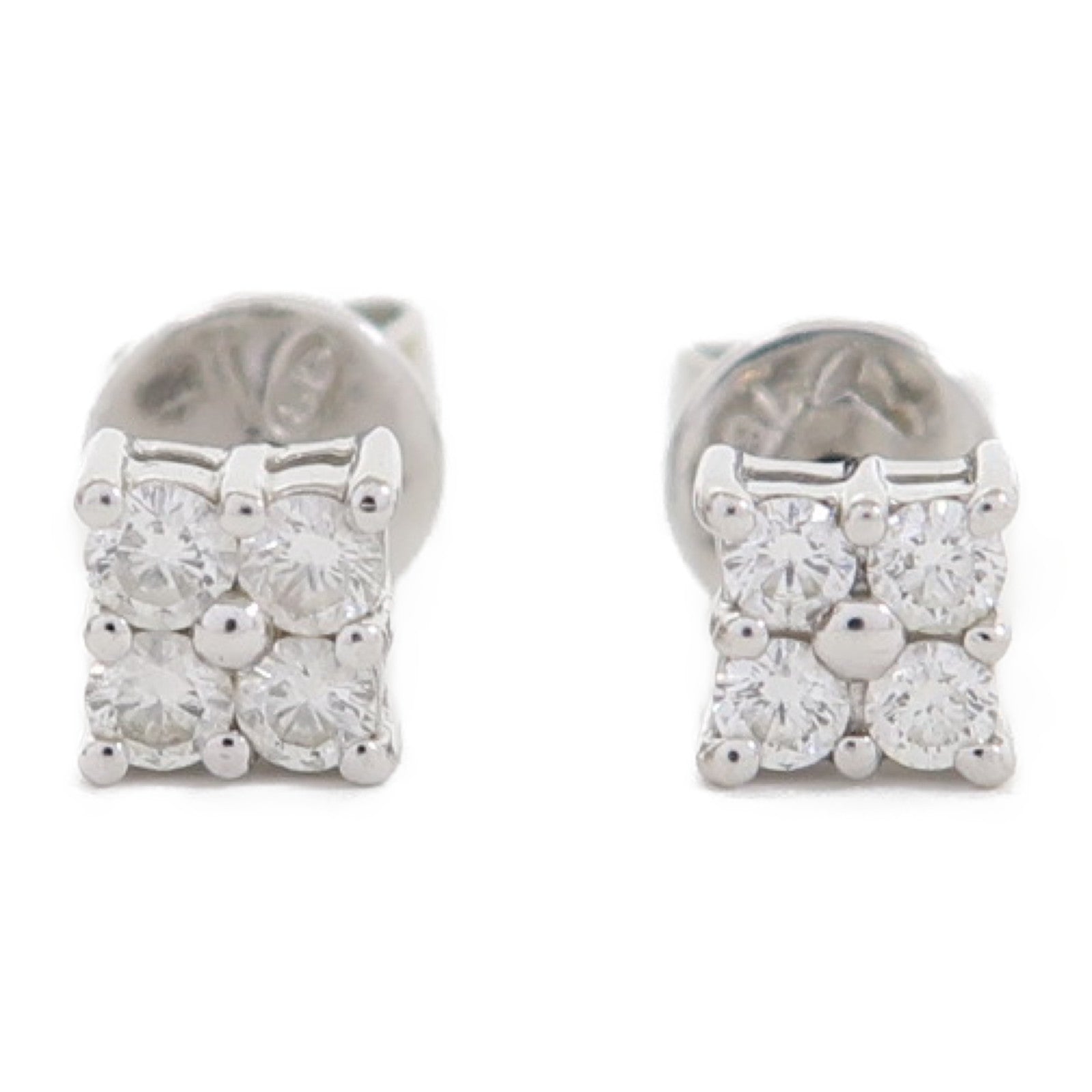 JEWELRY 18K白金Diamond 1.2g鑽石耳環