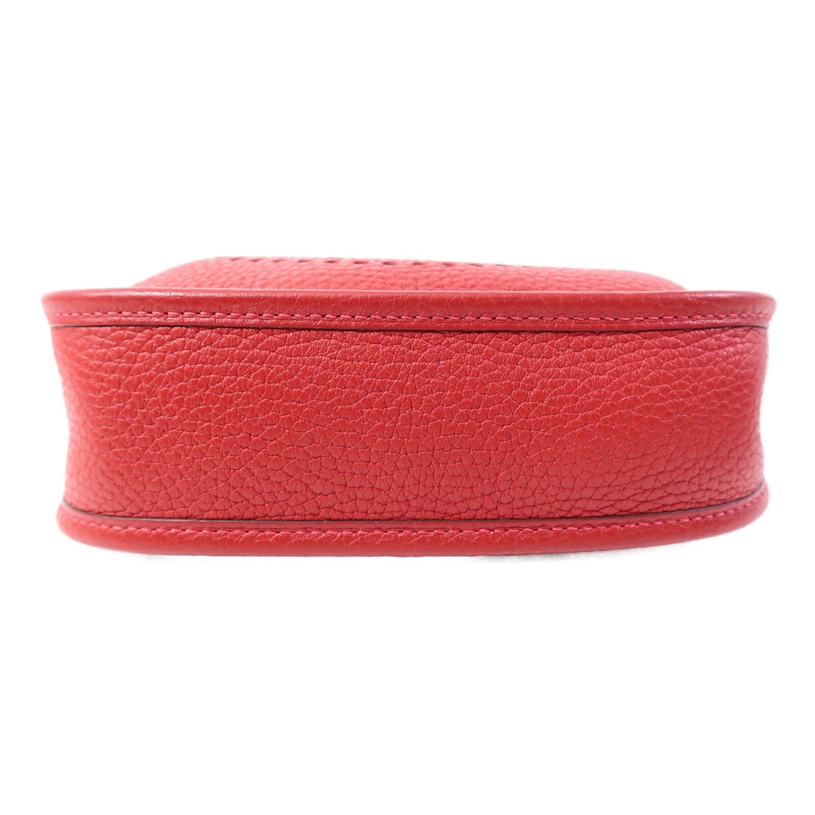HERMES Clemence皮革Evelyne TPM肩背袋Rouge Vif