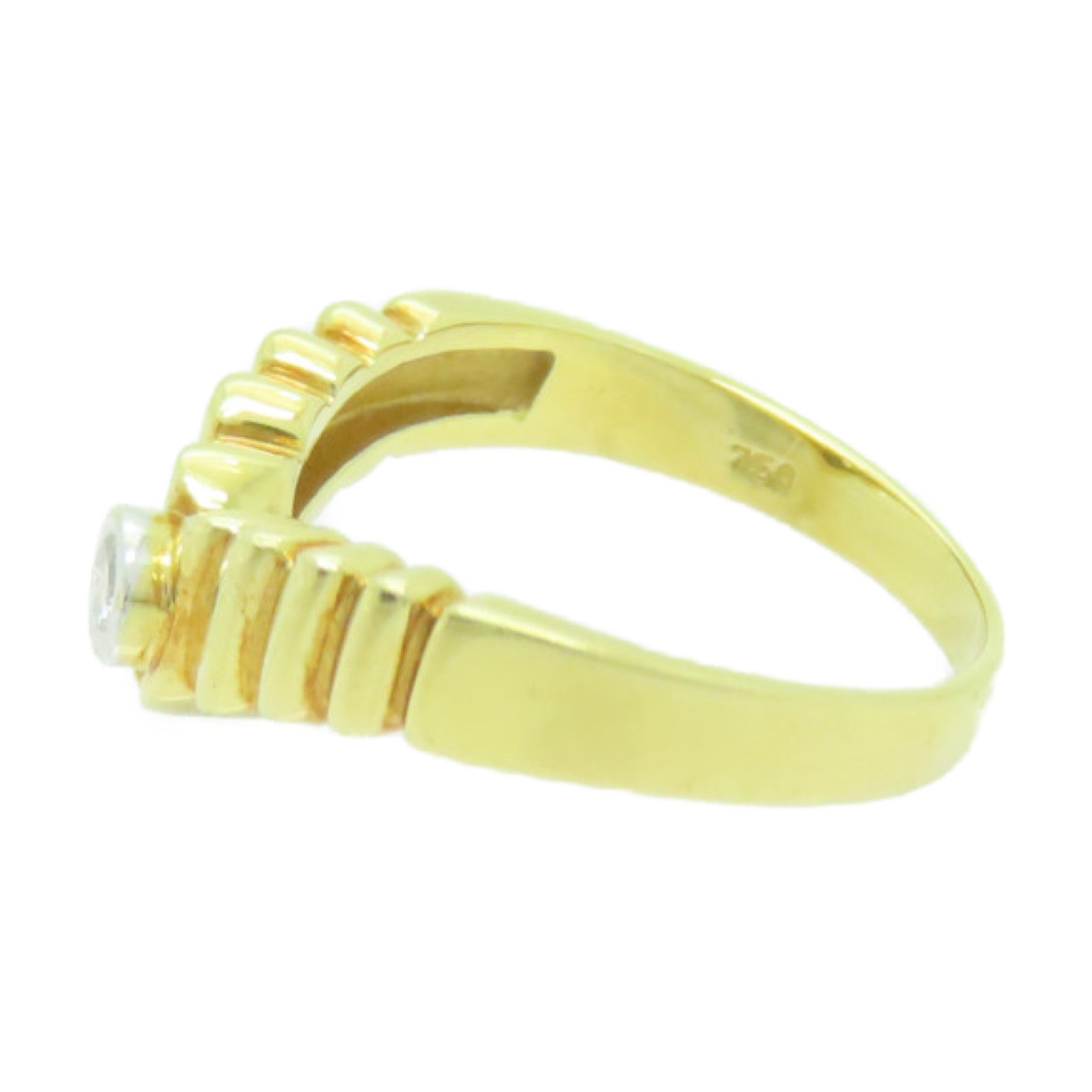 JEWELRY 【激減優惠】18K黃金Diamond 3.1g鑽石戒指US#5.5