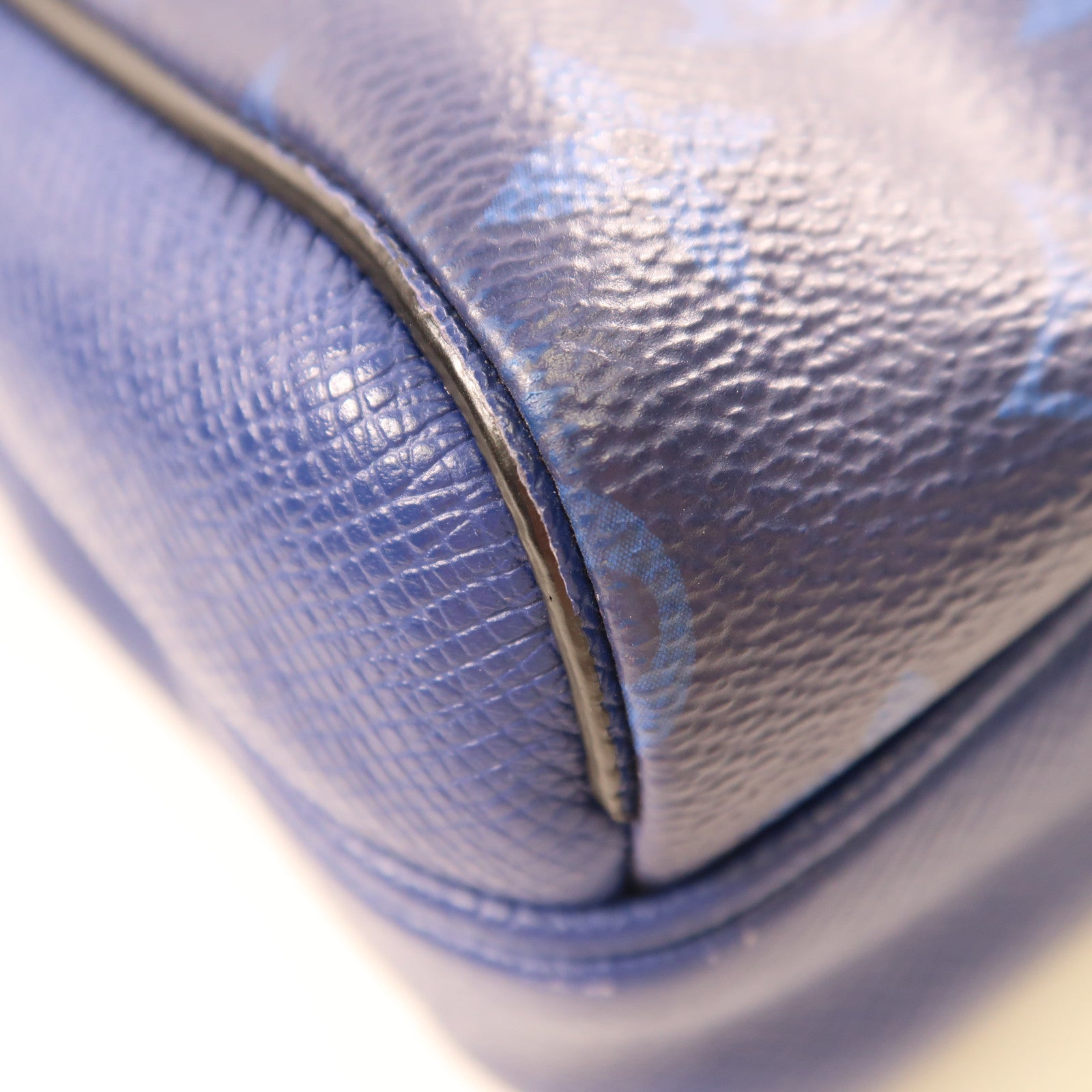 LOUIS VUITTON LV SHW  Outdoor Messenger Shoulder Bag M30242 Taiga/Monogram Blue