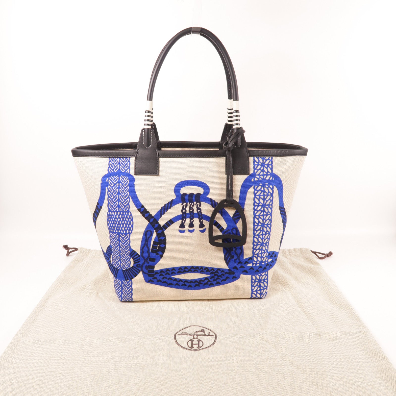 HERMES 帆布Steeple 28肩背袋