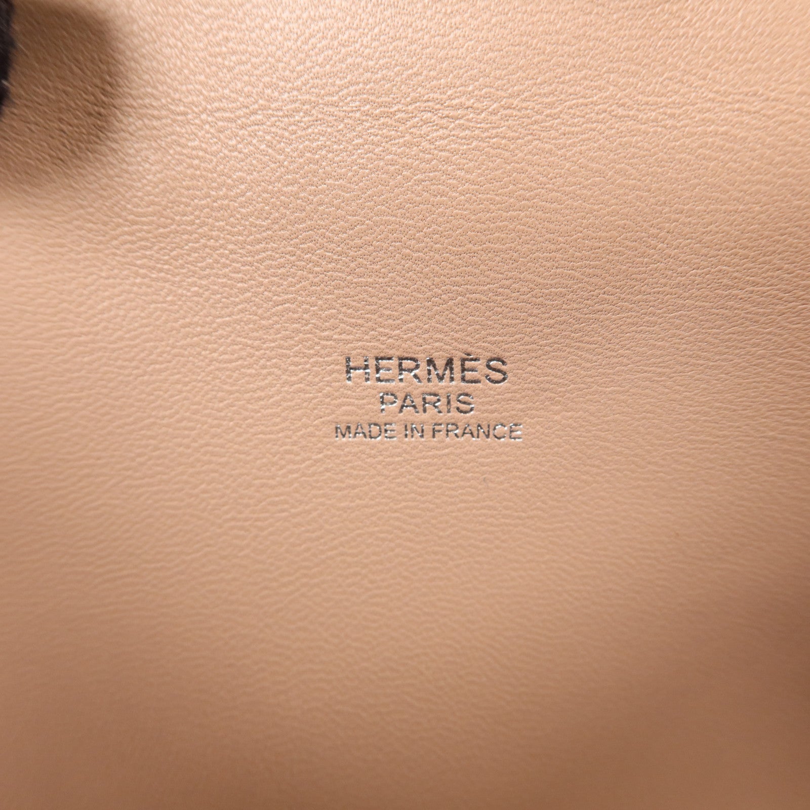 HERMES Evercolor皮革Tool Box 20銀扣手挽肩背兩用袋Glycine