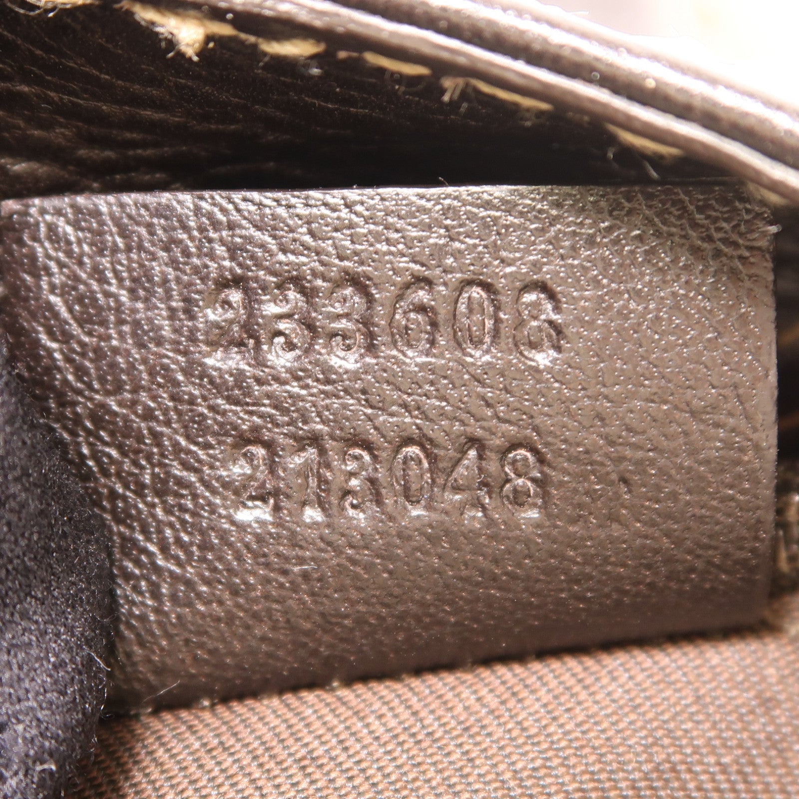 GUCCI 帆布Shoulder Bag金扣肩背袋棕色
