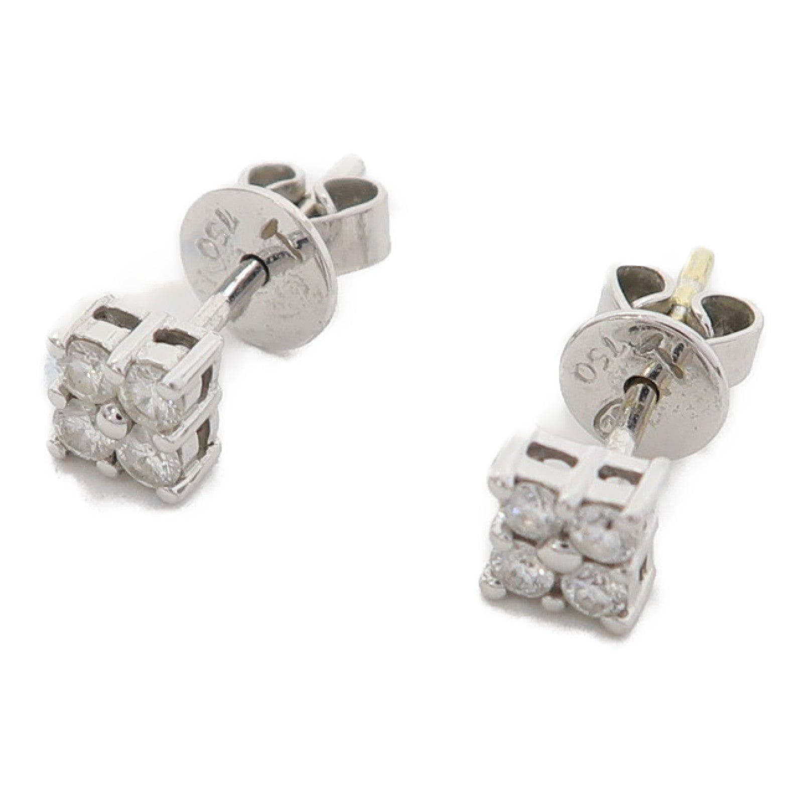 JEWELRY 18K白金Diamond 1.2g鑽石耳環