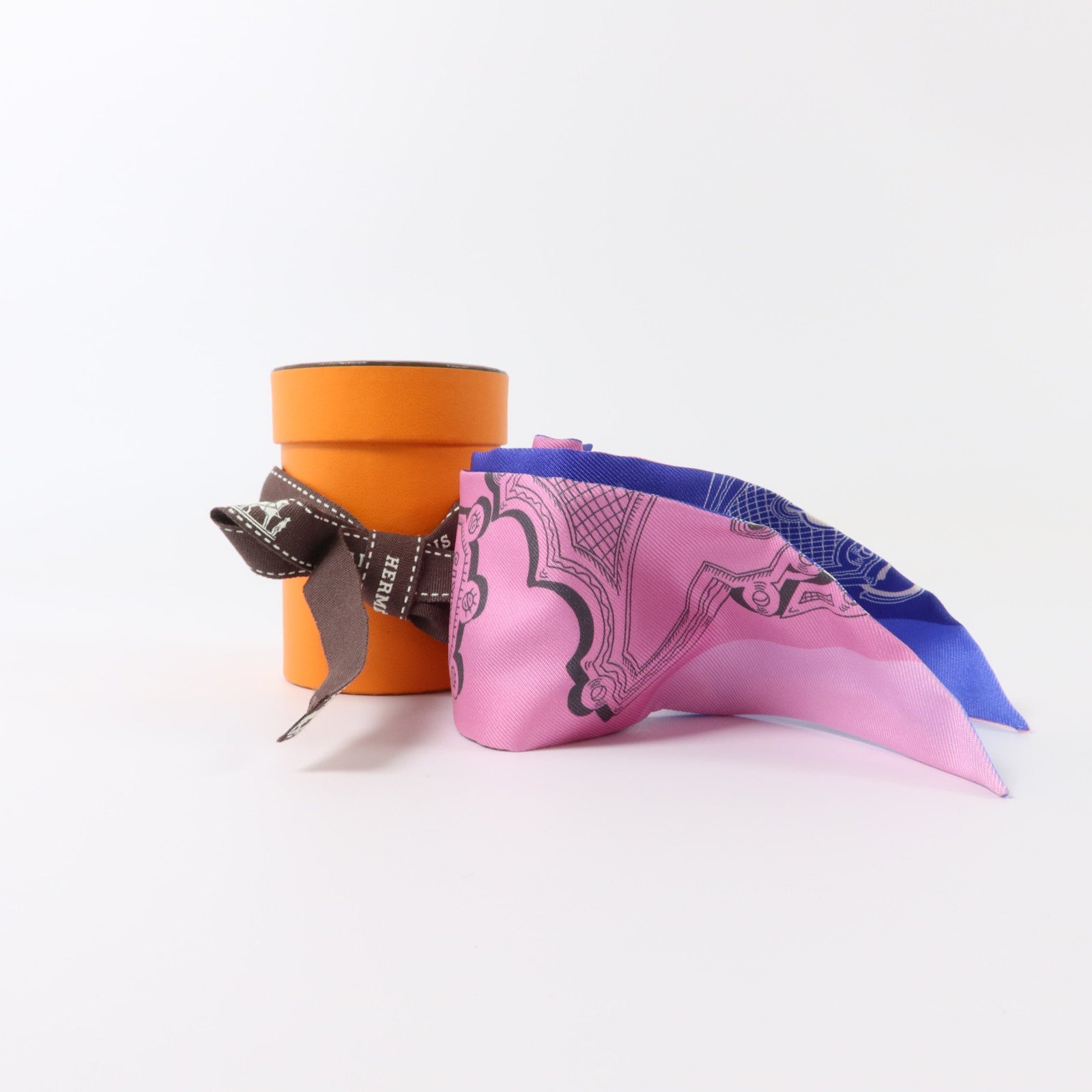 HERMES 絲質Twilly絲巾