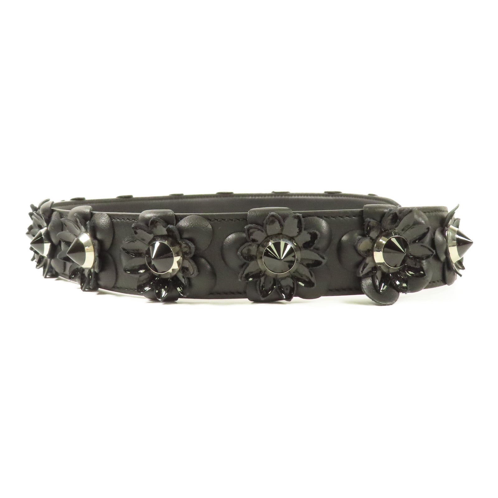 FENDI 牛皮皮革Shoulder Strap銀扣肩背帶