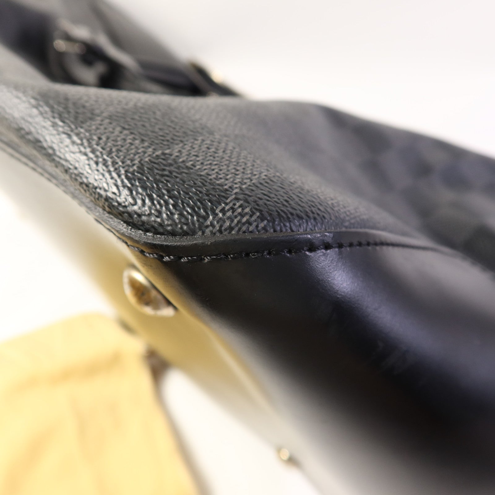 LOUIS VUITTON Damier Graphite Neo Greenwich銀扣手挽肩背兩用袋