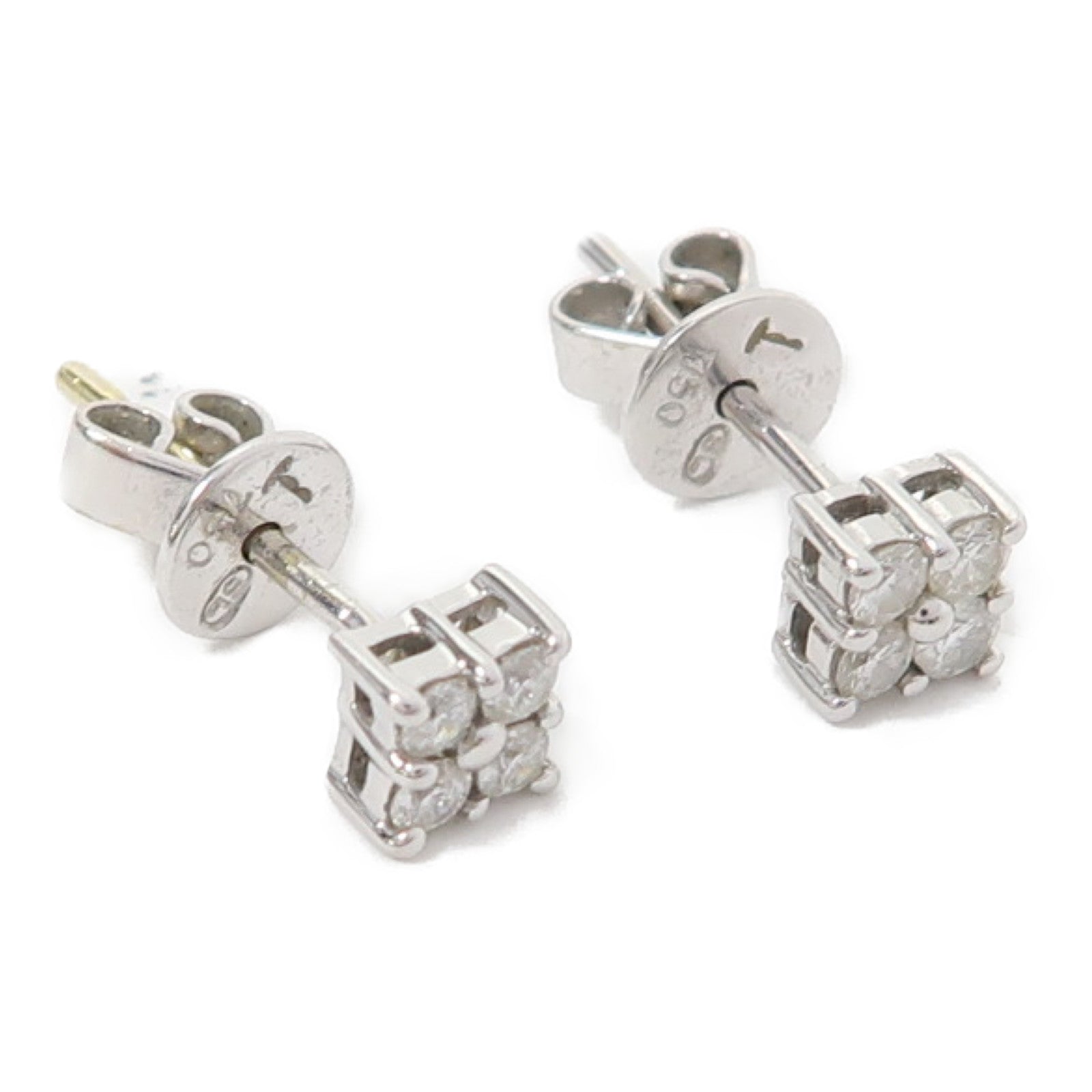 JEWELRY 18K白金Diamond 1.2g鑽石耳環