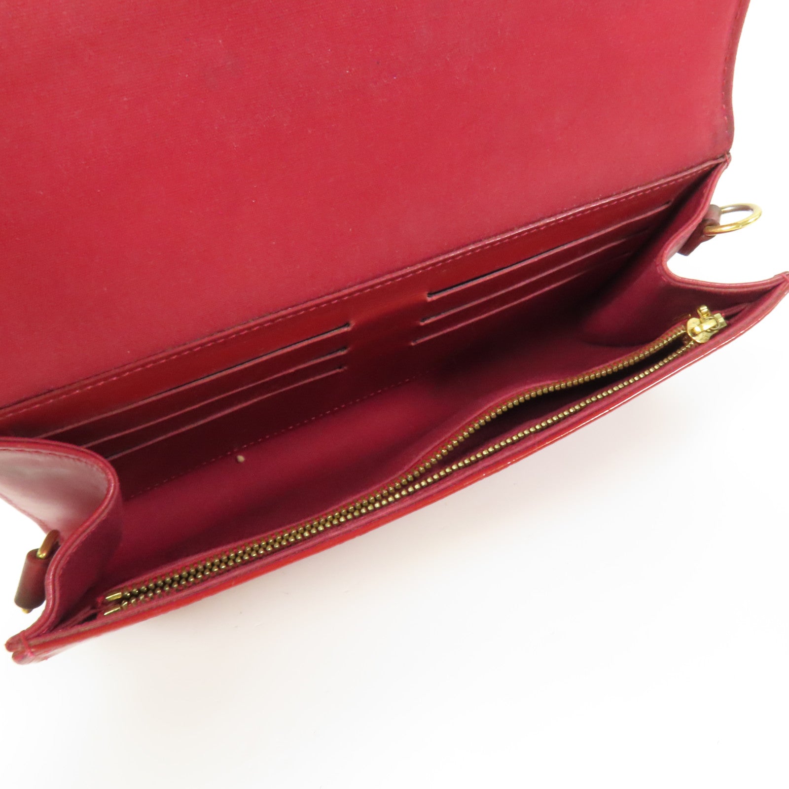 LOUIS VUITTON Monogram Vernis Rossmore MM金扣肩背袋