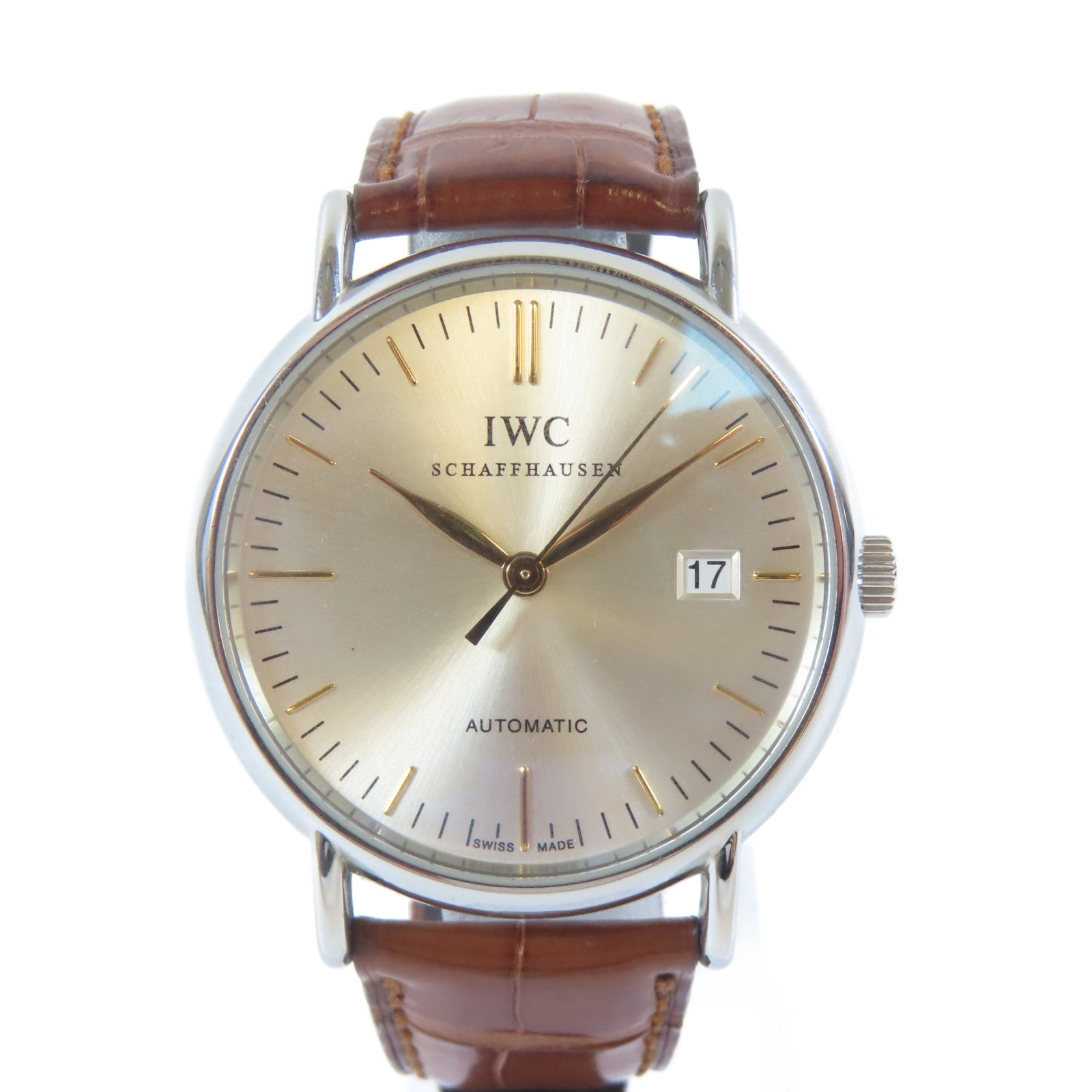 IWC 不鏽鋼Automatic Portfino Watch手錶銀色#16cm