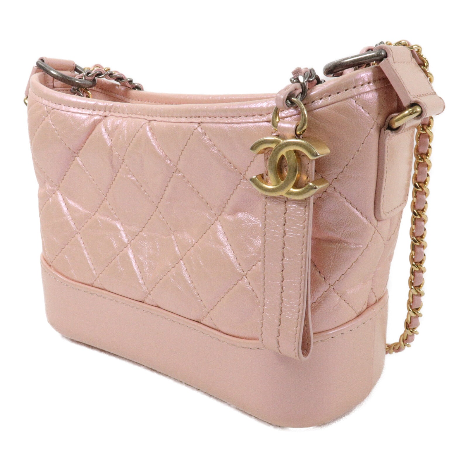 CHANEL 牛皮皮革Gabrielle Small鏈帶肩背袋