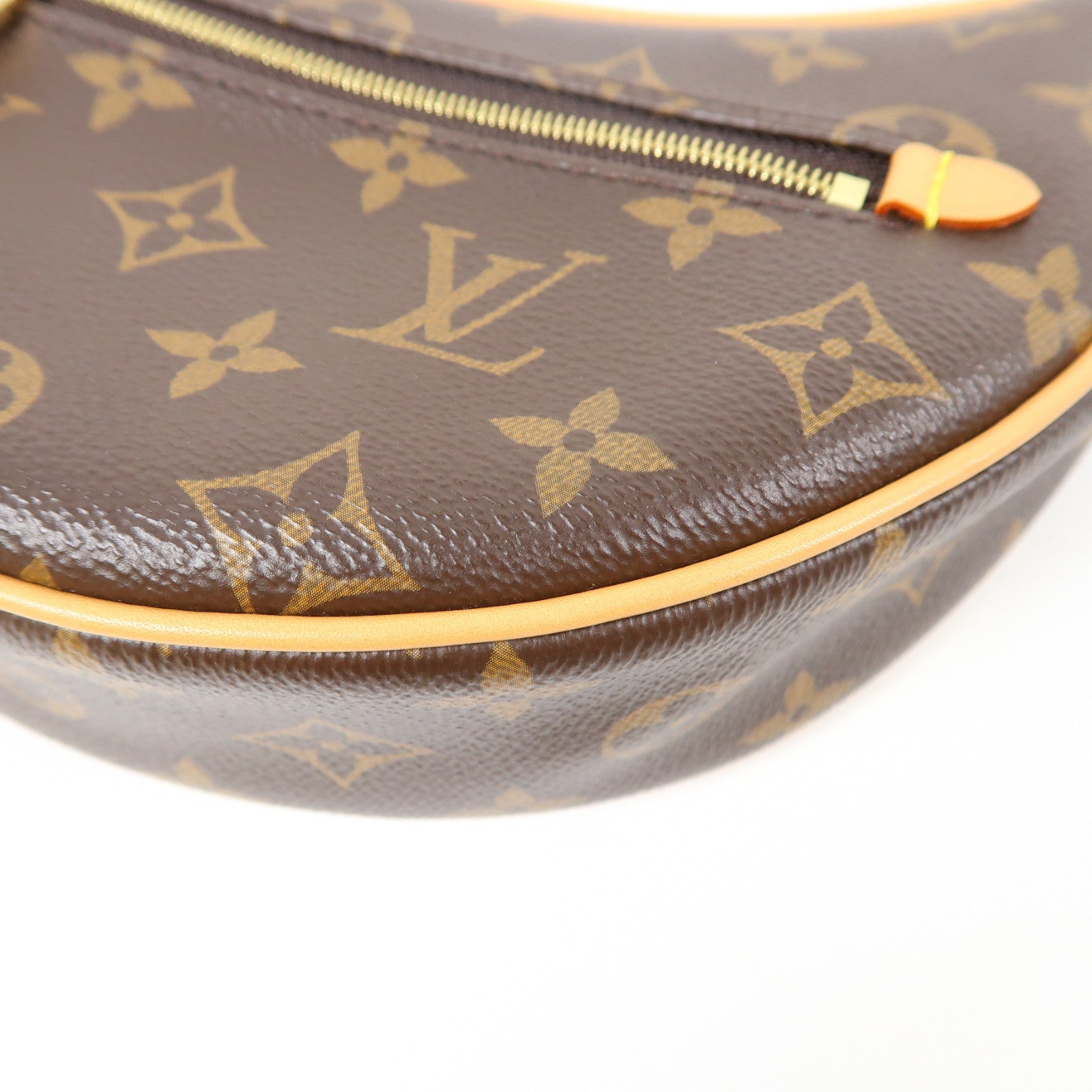 LOUIS VUITTON Monogram Loop PM金扣手挽肩背兩用袋啡色