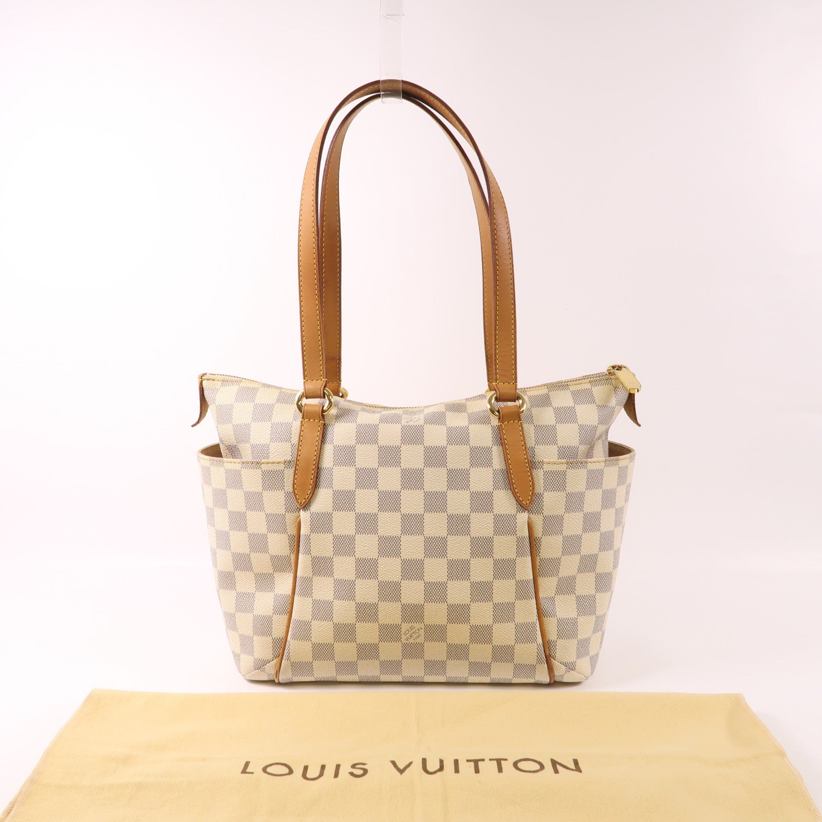 LOUIS VUITTON Damier Azur Totally PM金扣肩背袋