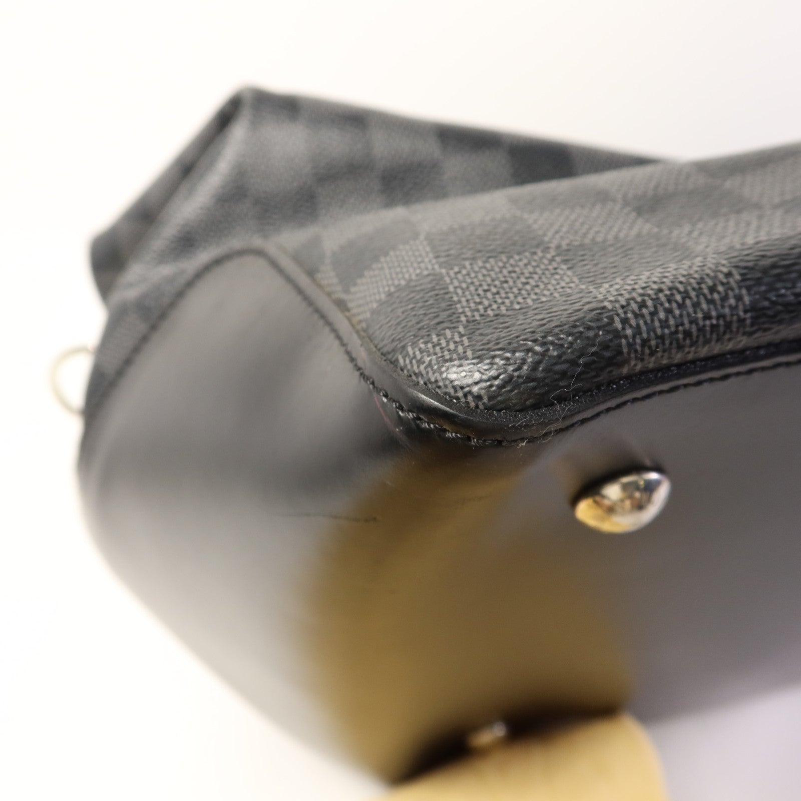 LOUIS VUITTON Damier Graphite Neo Greenwich銀扣手挽肩背兩用袋