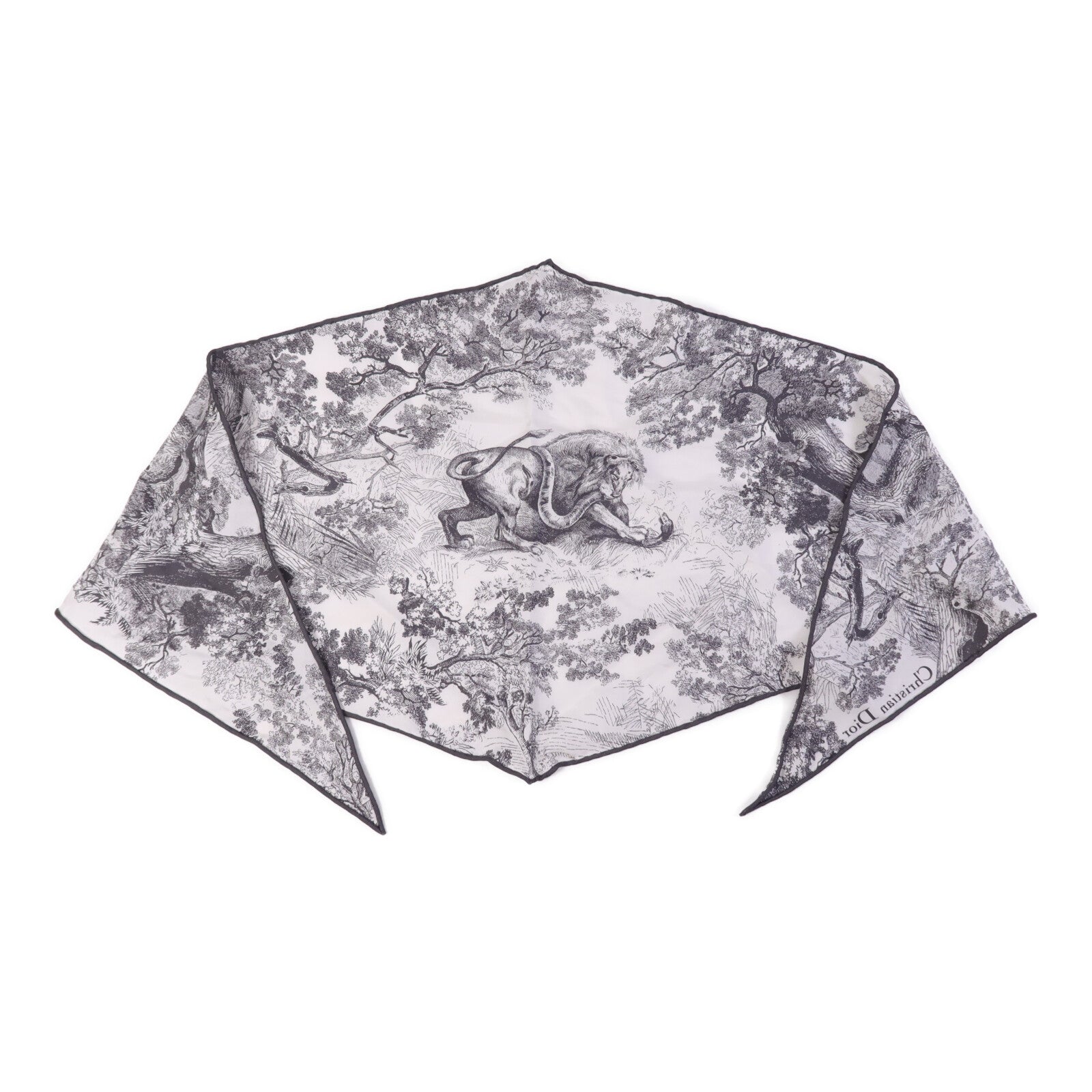 Dior 【激減優惠】絲質Toile de Jouy Diamond絲巾
