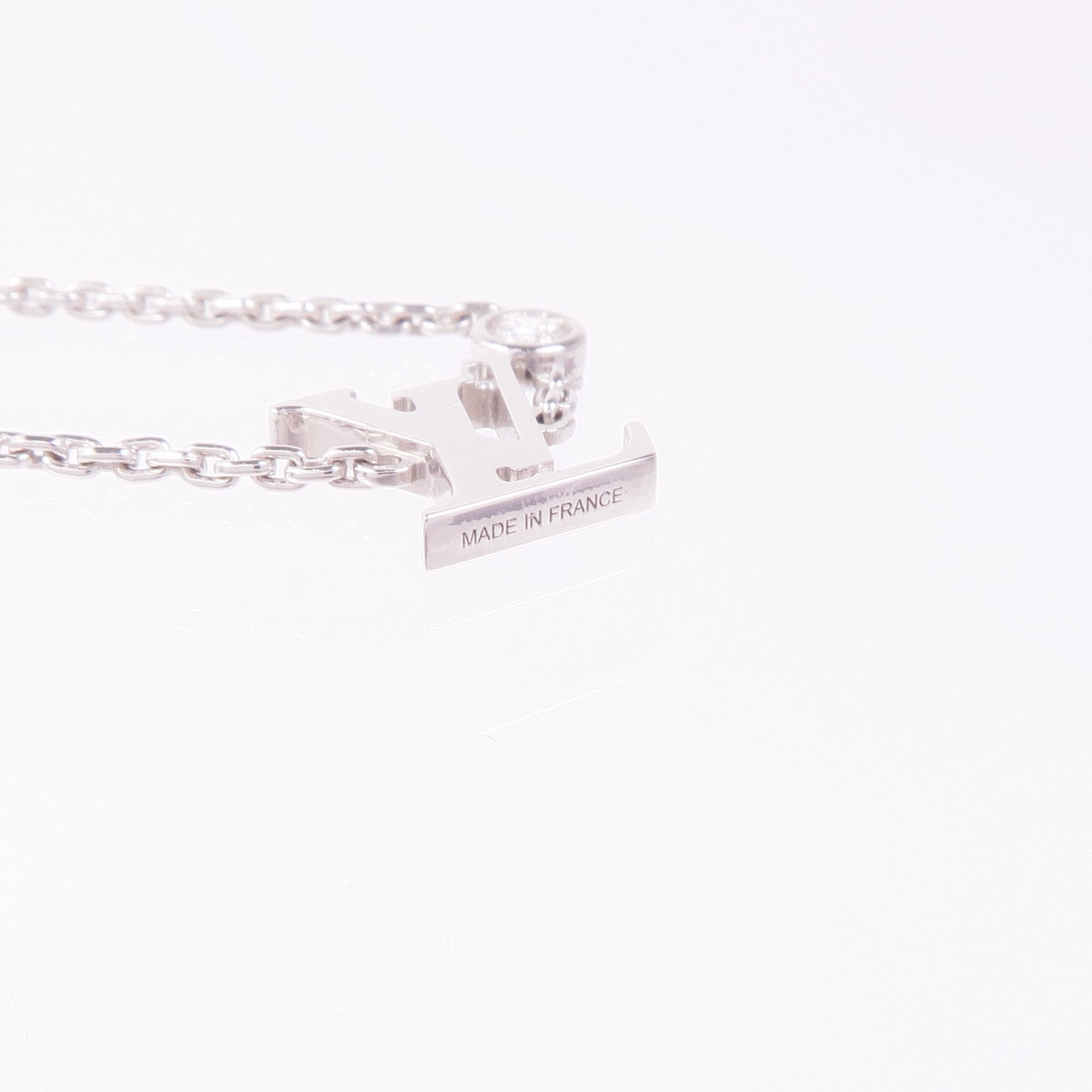 LOUIS VUITTON 18K白金Diamond Necklace鑽石項鍊