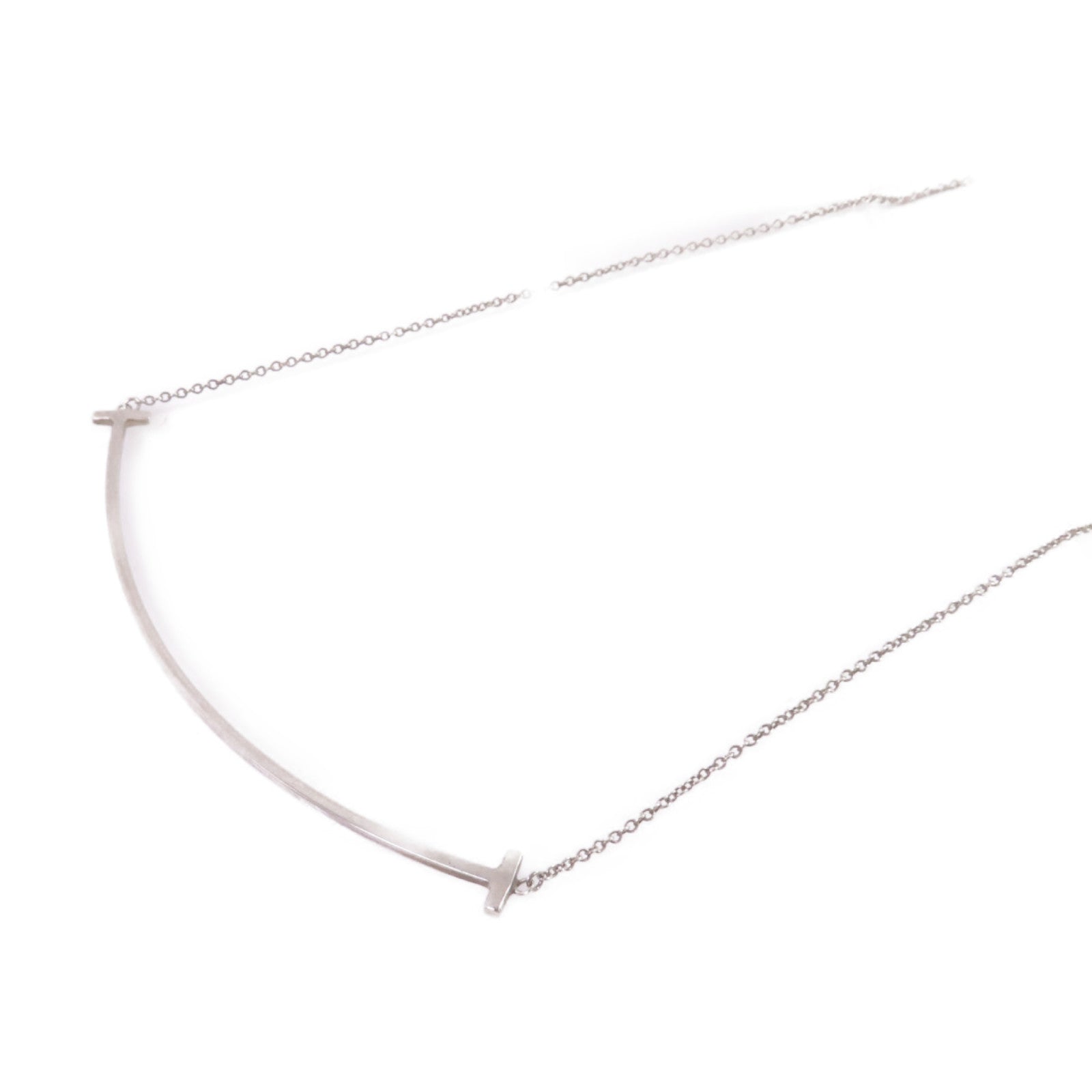 TIFFANY＆CO 925純銀T-Smile Necklace項鏈