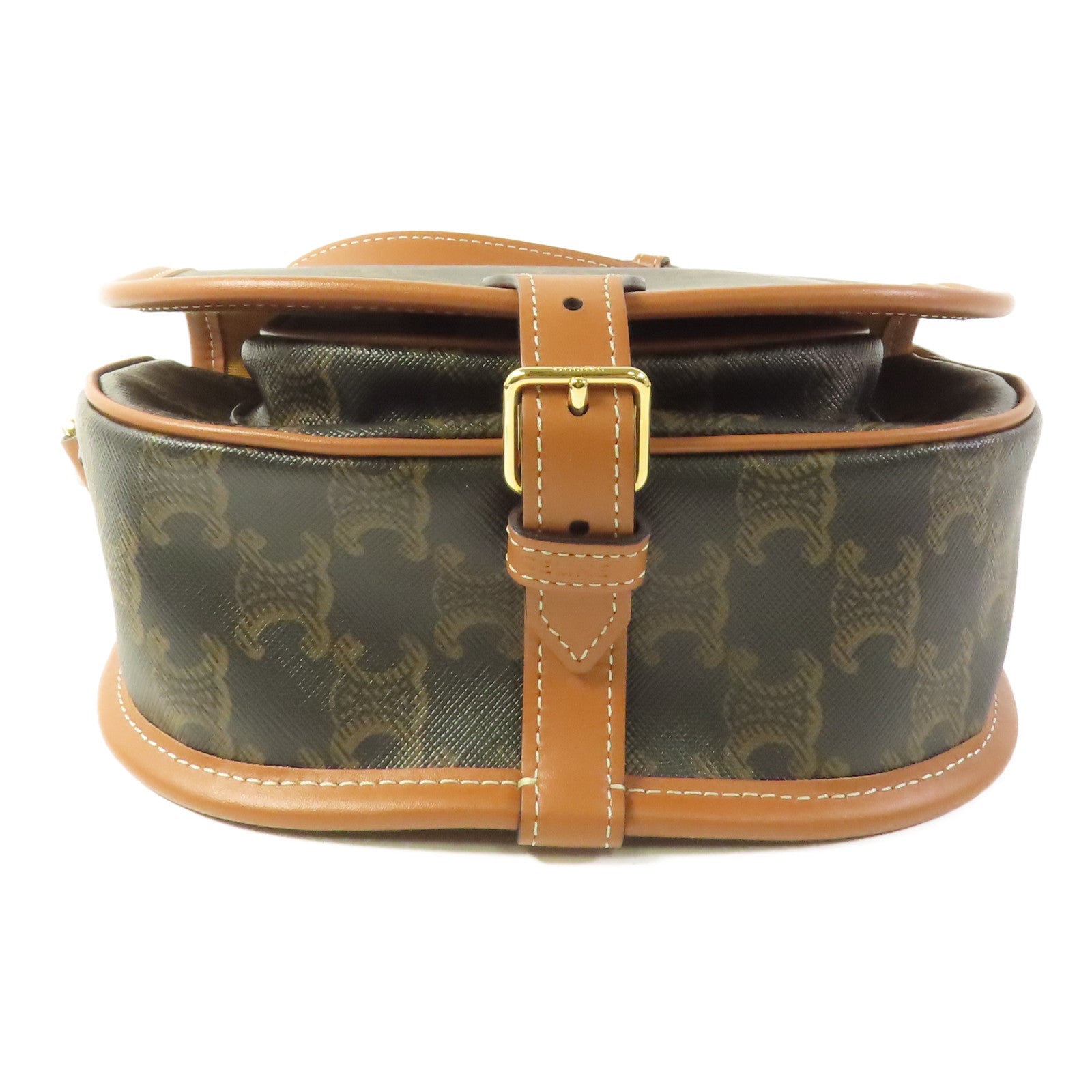 CELINE 塗層帆布Medium Folco肩背袋