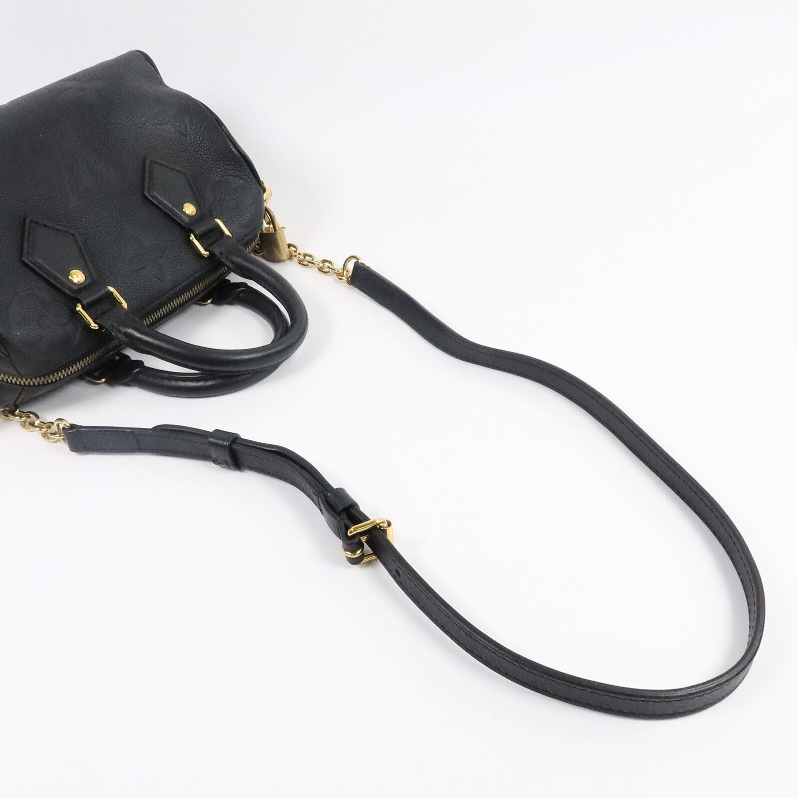 LOUIS VUITTON Monogram Empreinte Speedy Bandouliere 20手挽肩背兩用袋