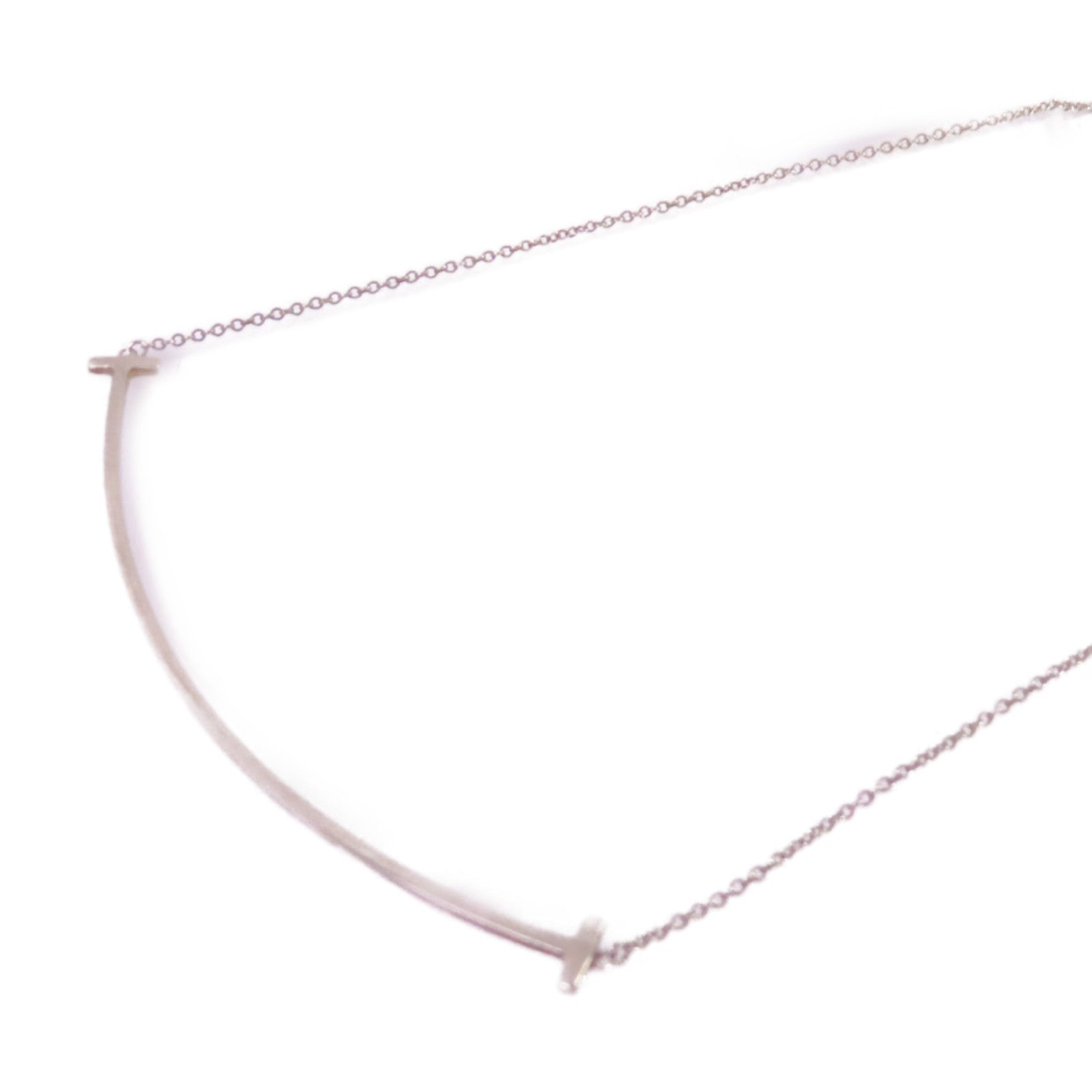 TIFFANY＆CO 925純銀T-Smile Necklace項鏈