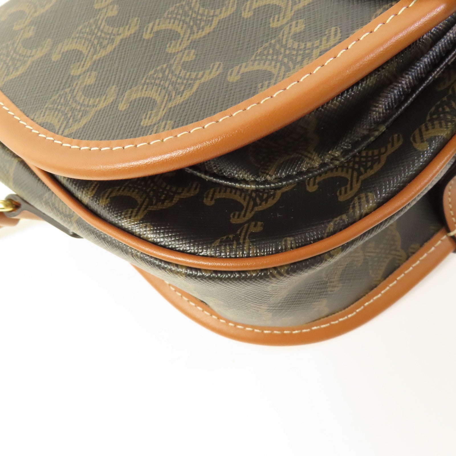 CELINE 塗層帆布Medium Folco肩背袋