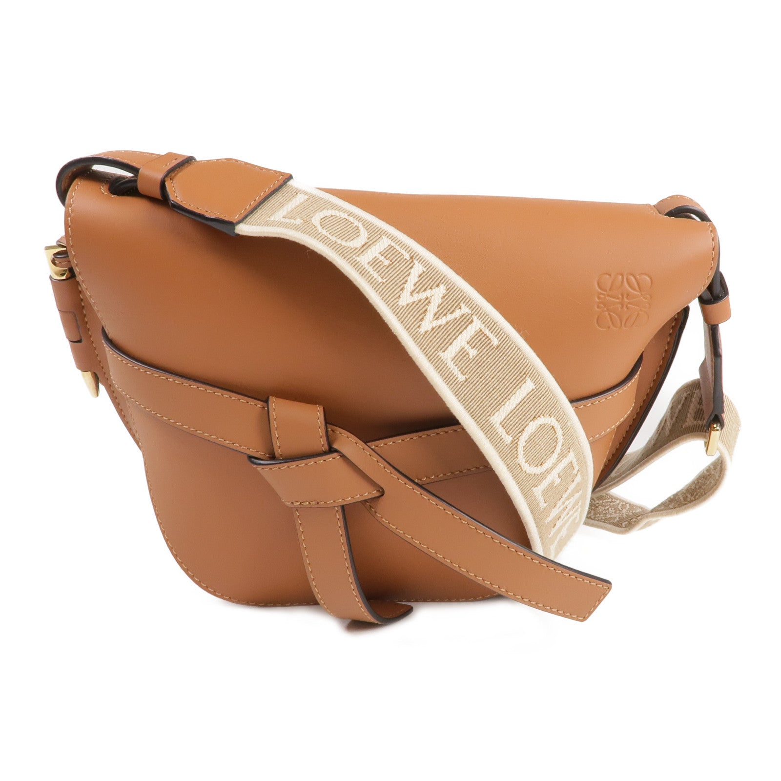LOEWE 牛皮皮革Gate Small金扣肩背袋