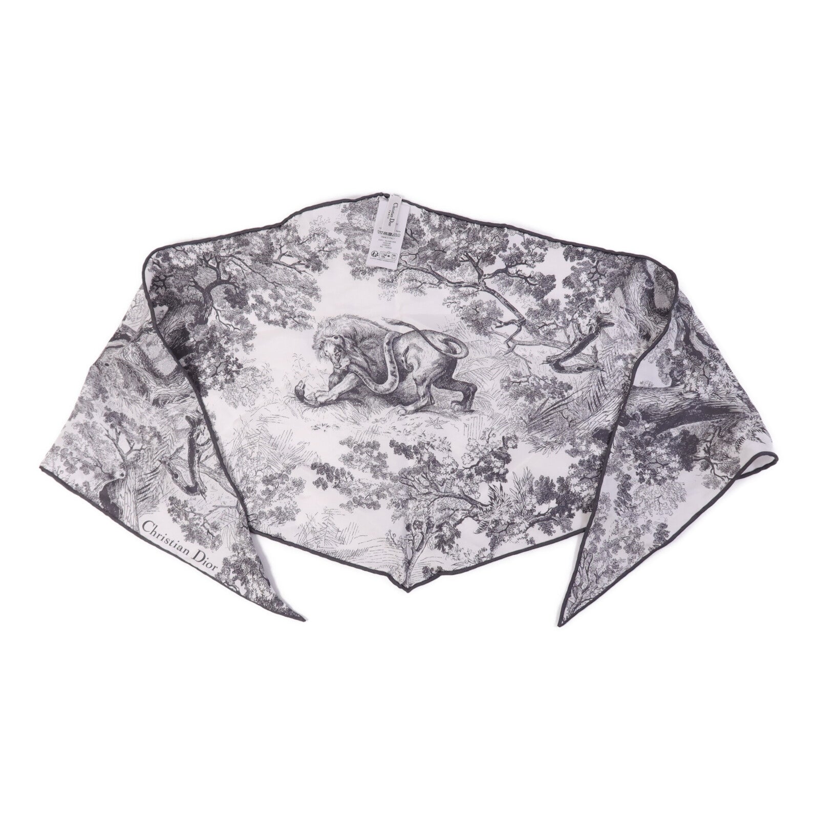 Dior 【激減優惠】絲質Toile de Jouy Diamond絲巾