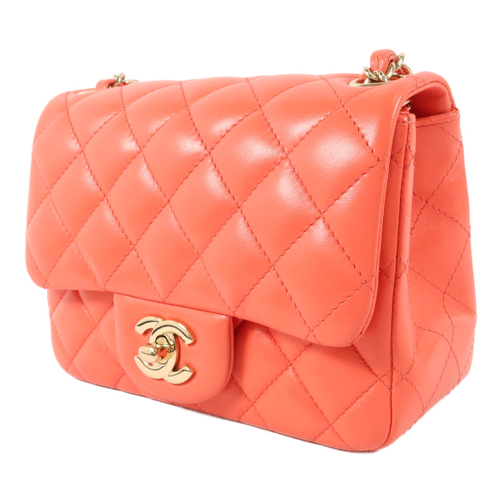 CHANEL 羊皮皮革Classic 17鏈帶肩背袋