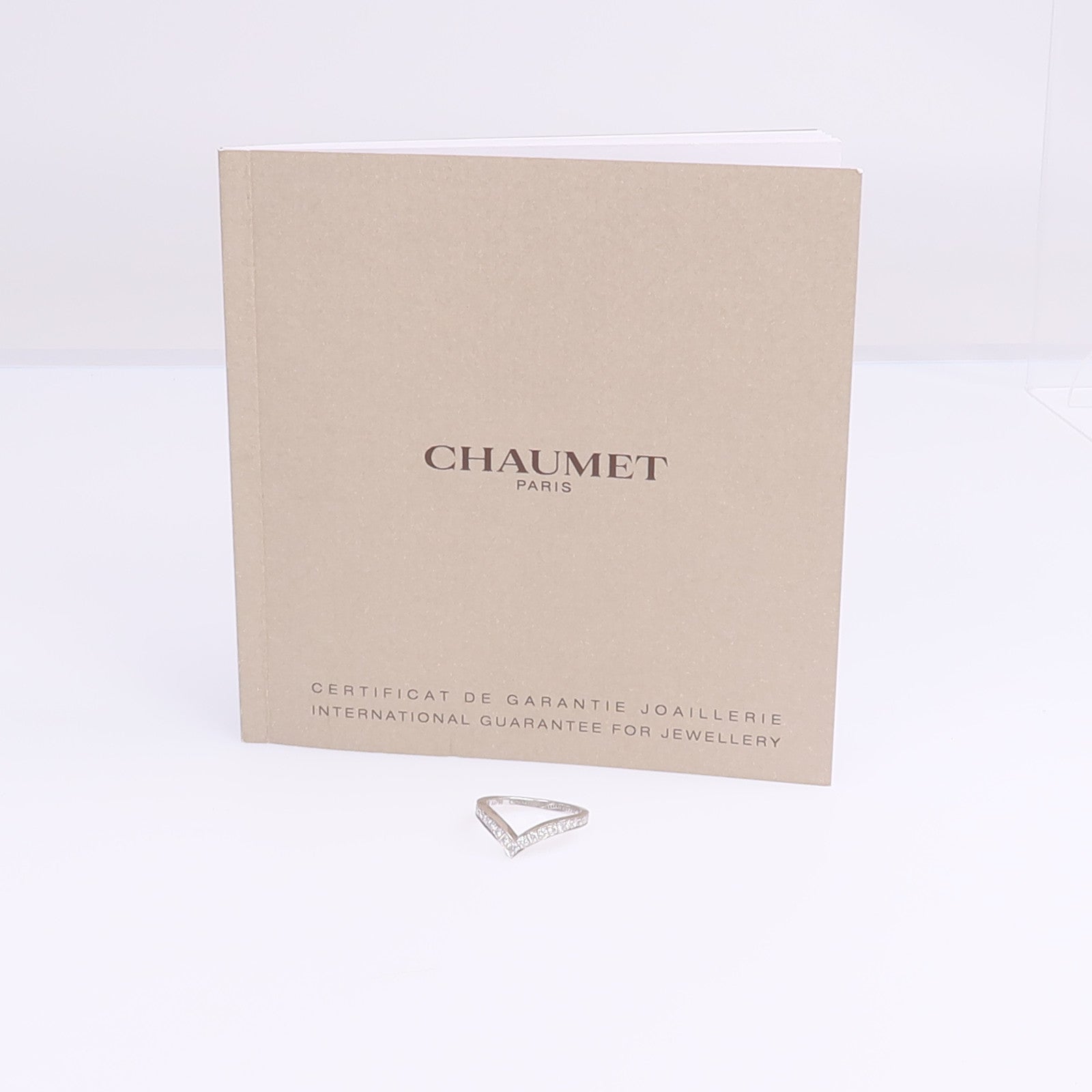 Chaumet 【激減優惠】18K白金Josephine Aigrette鑽石戒指Chaumet#52/US#6
