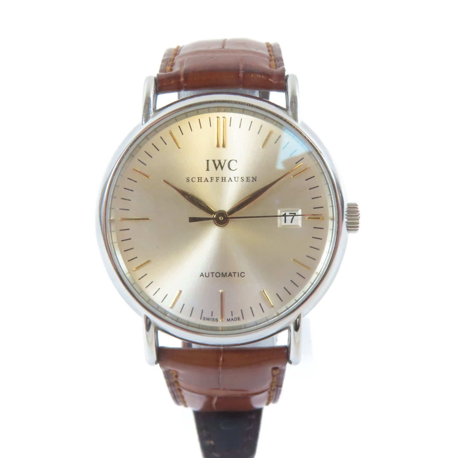 IWC 不鏽鋼Automatic Portfino Watch手錶銀色#16cm
