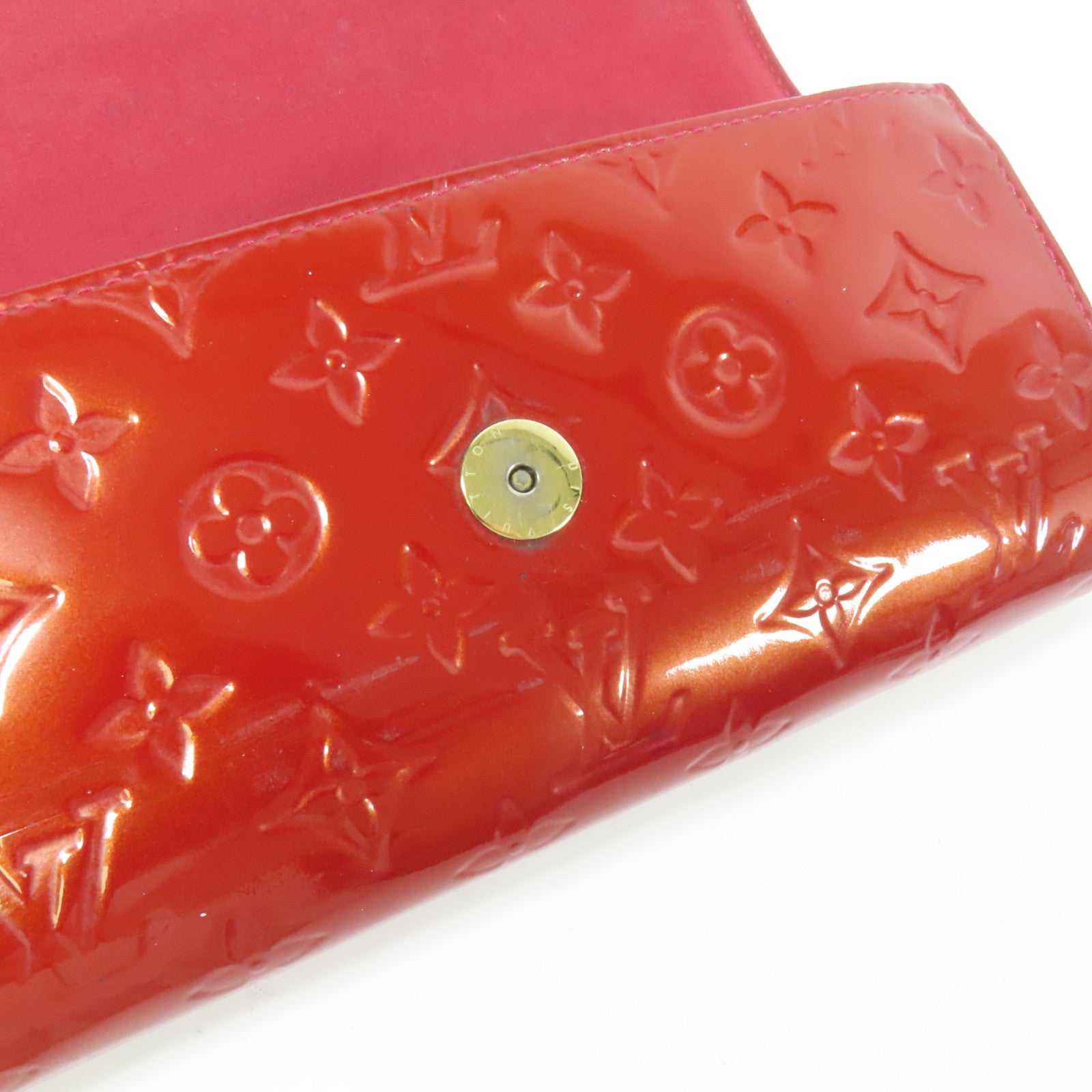 LOUIS VUITTON Monogram Vernis Rossmore MM金扣肩背袋